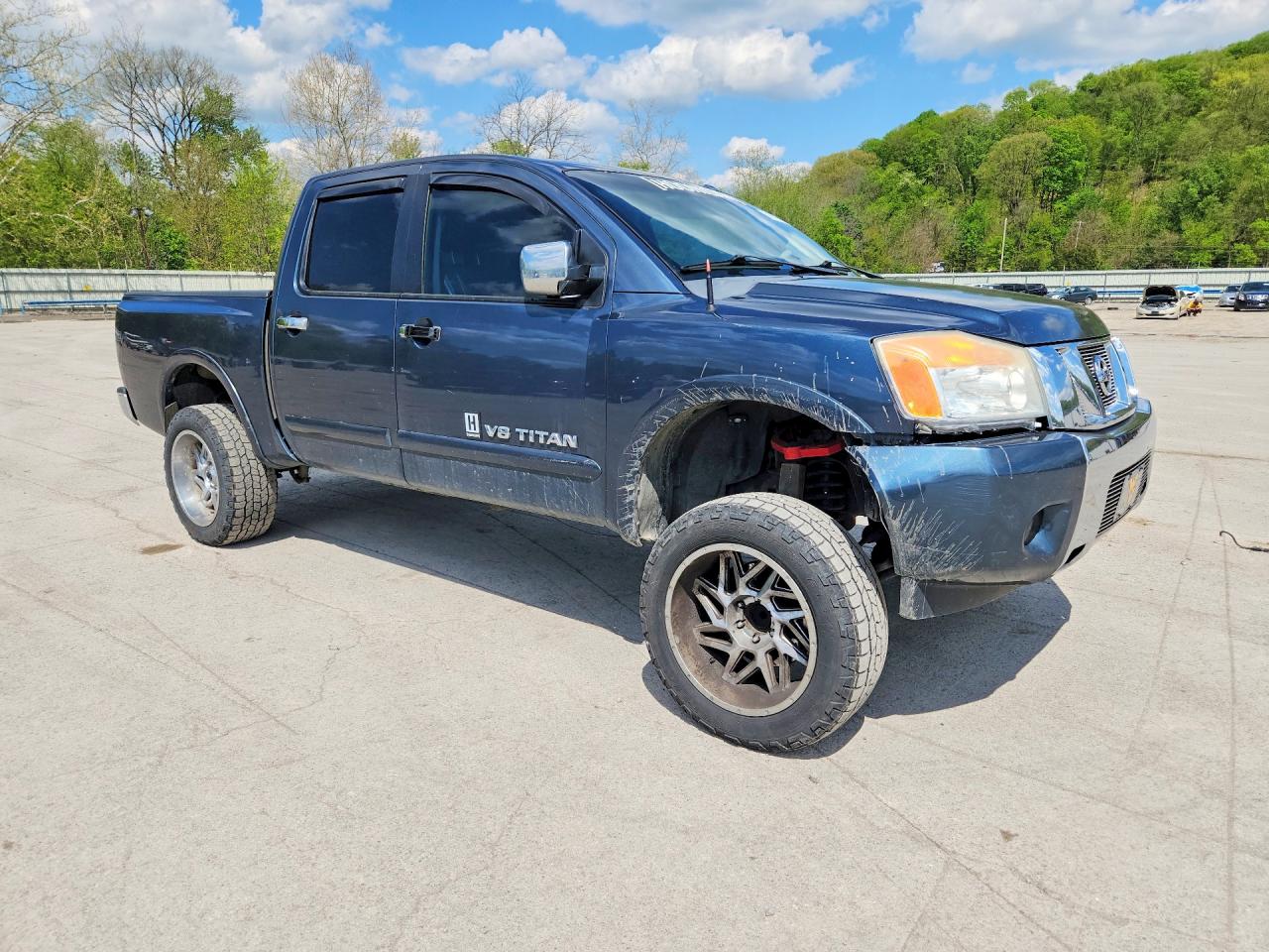 2013 Nissan Titan Sv Blue vin: 1N6BA0ED1DN310214