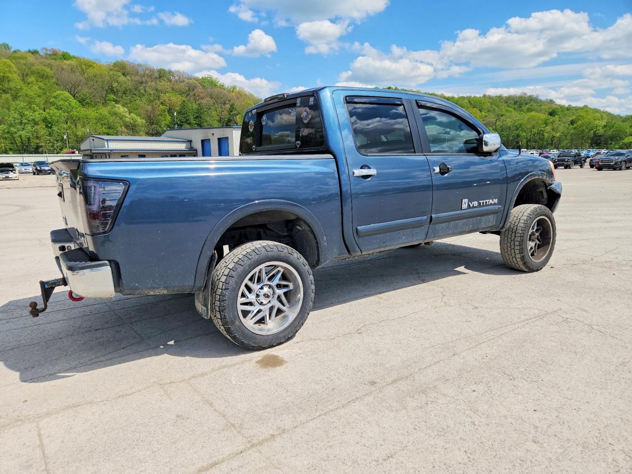 2013 Nissan Titan Sv Blue vin: 1N6BA0ED1DN310214