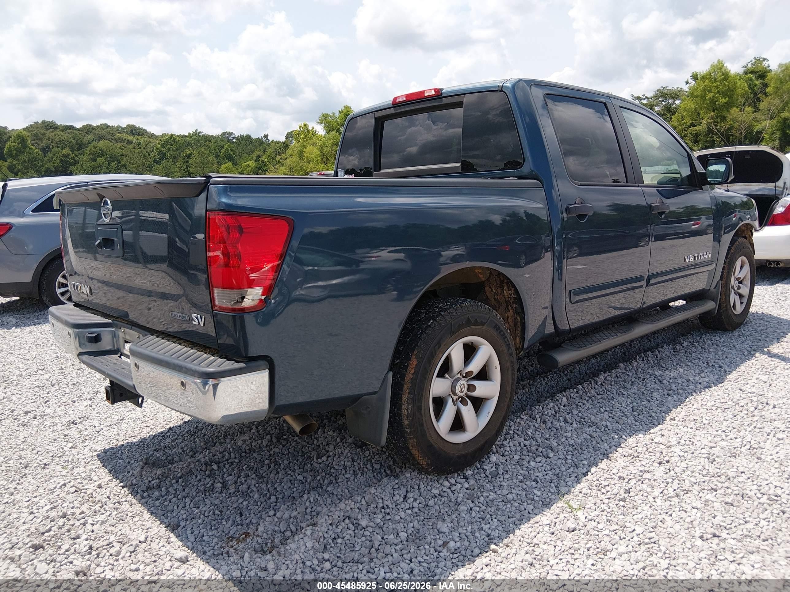 2014 Nissan Titan Sv Синий vin: 1N6BA0ED1EN505568