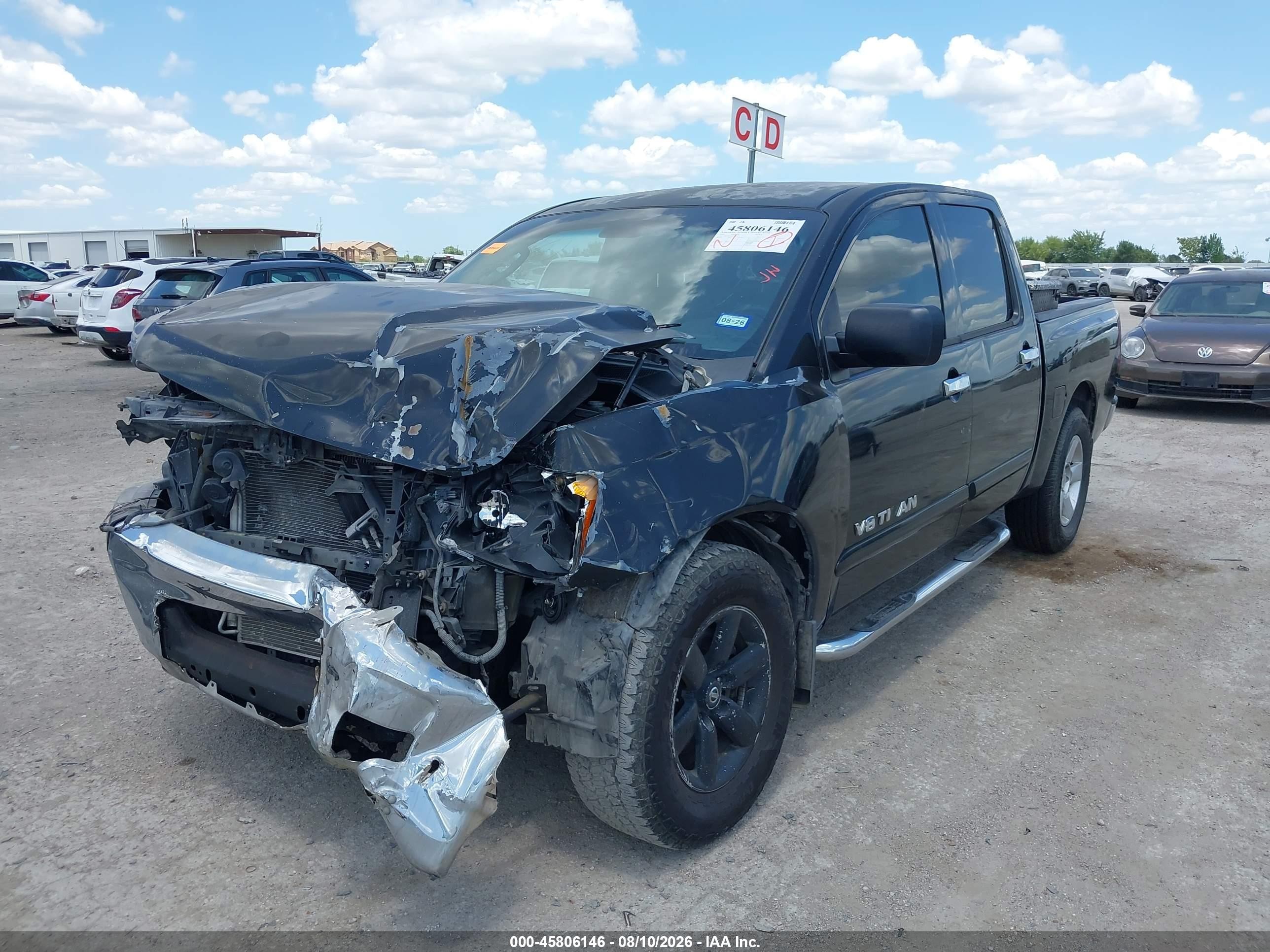 2010 Nissan Titan Se Black vin: 1N6BA0ED2AN320133