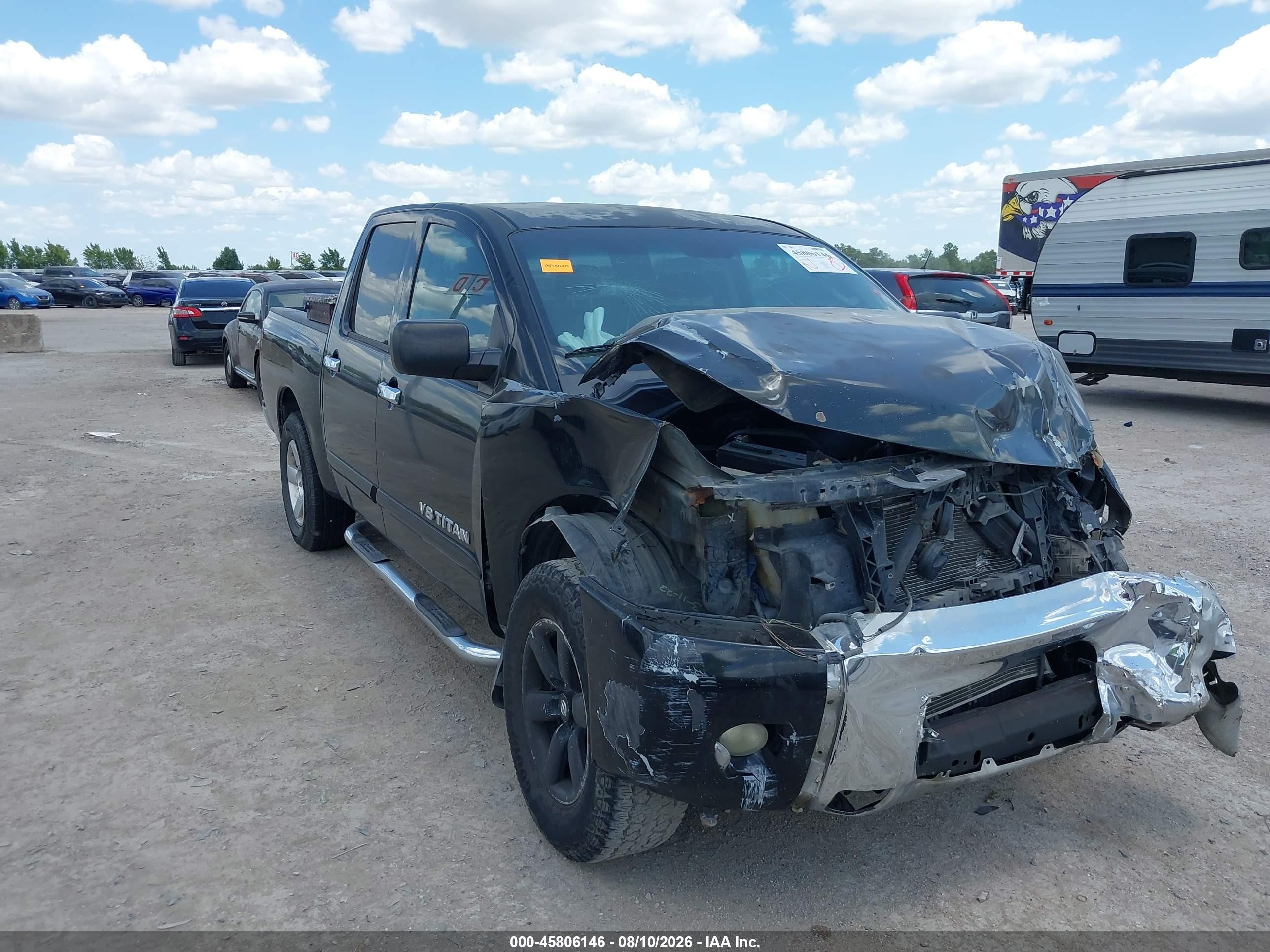 2010 Nissan Titan Se Black vin: 1N6BA0ED2AN320133