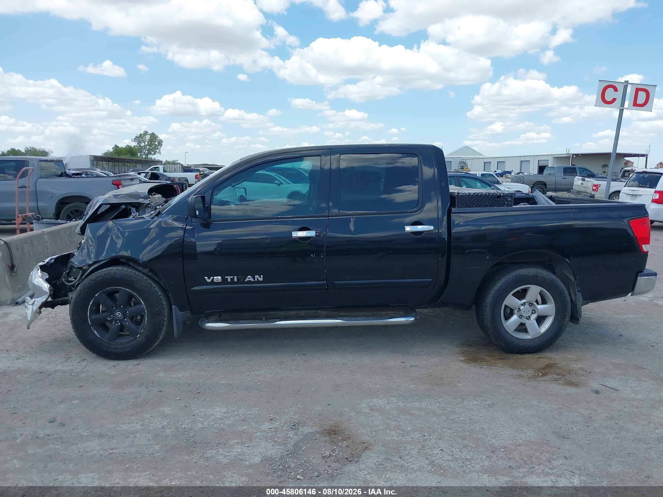 2010 Nissan Titan Se Black vin: 1N6BA0ED2AN320133
