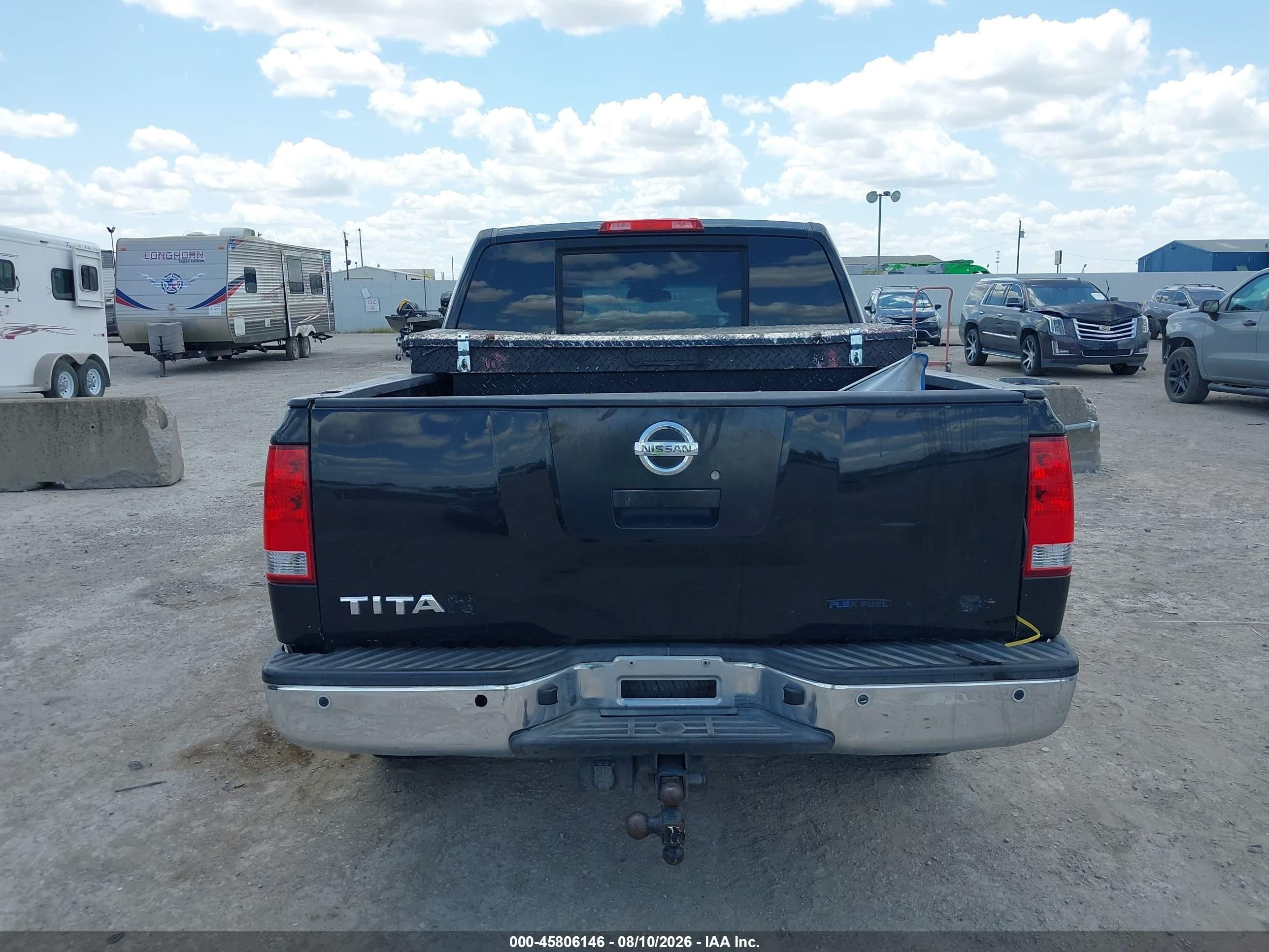2010 Nissan Titan Se Black vin: 1N6BA0ED2AN320133