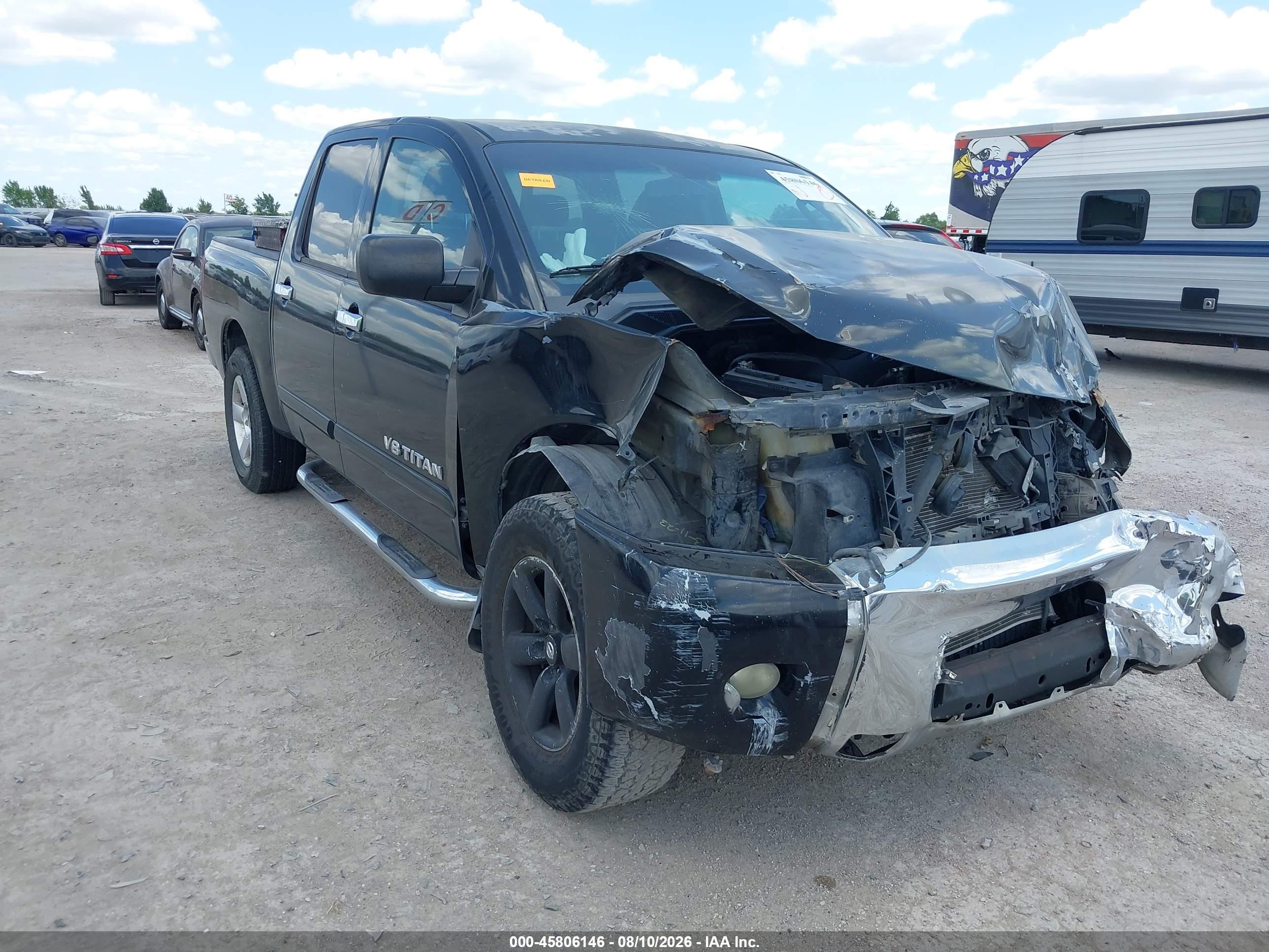 2010 Nissan Titan Se Black vin: 1N6BA0ED2AN320133
