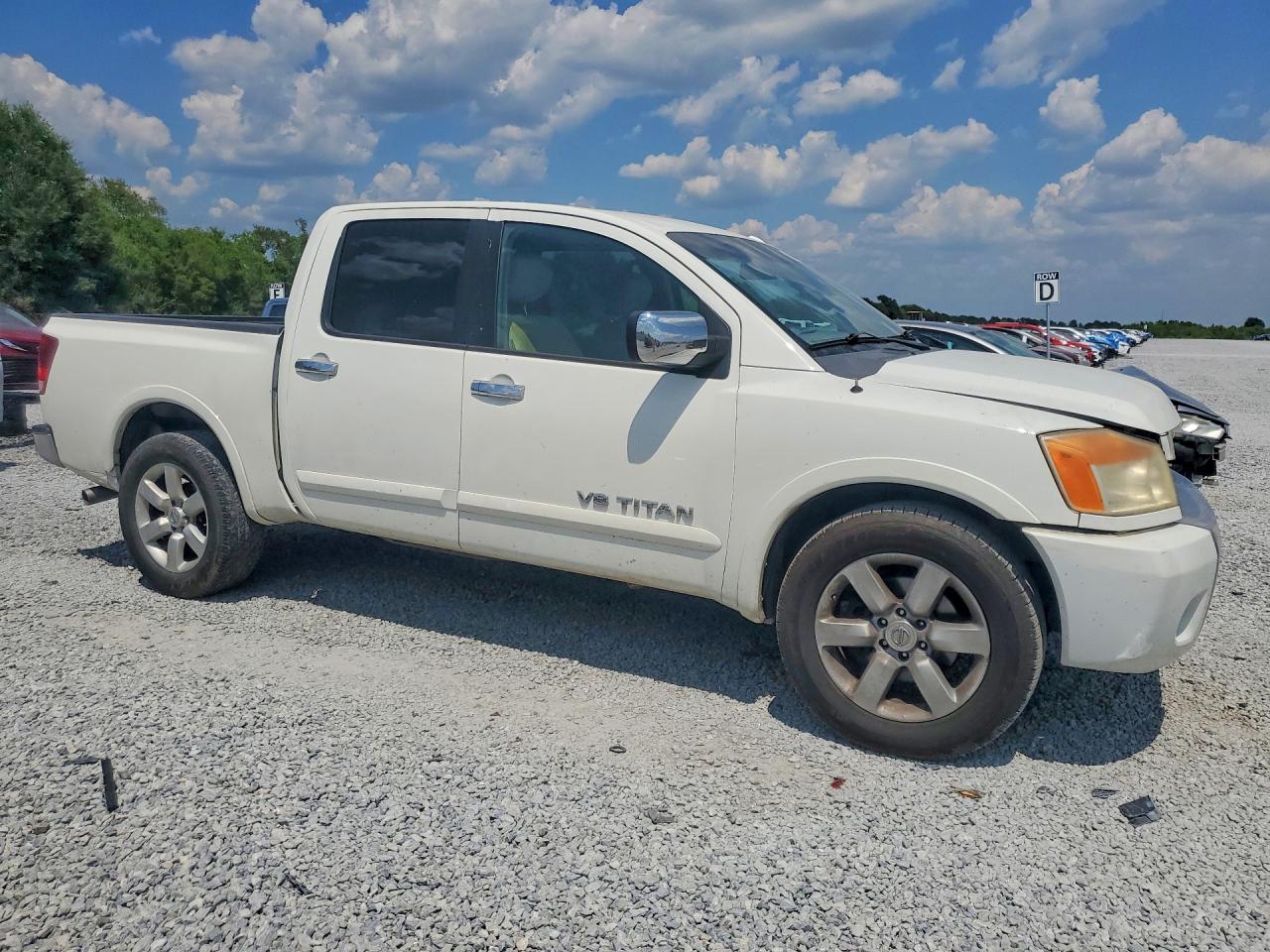 2012 Nissan Titan Sv White vin: 1N6BA0ED2CN313279