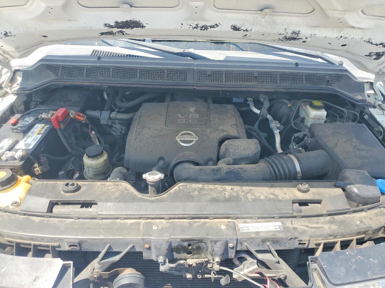 2012 Nissan Titan Sv White vin: 1N6BA0ED2CN313279