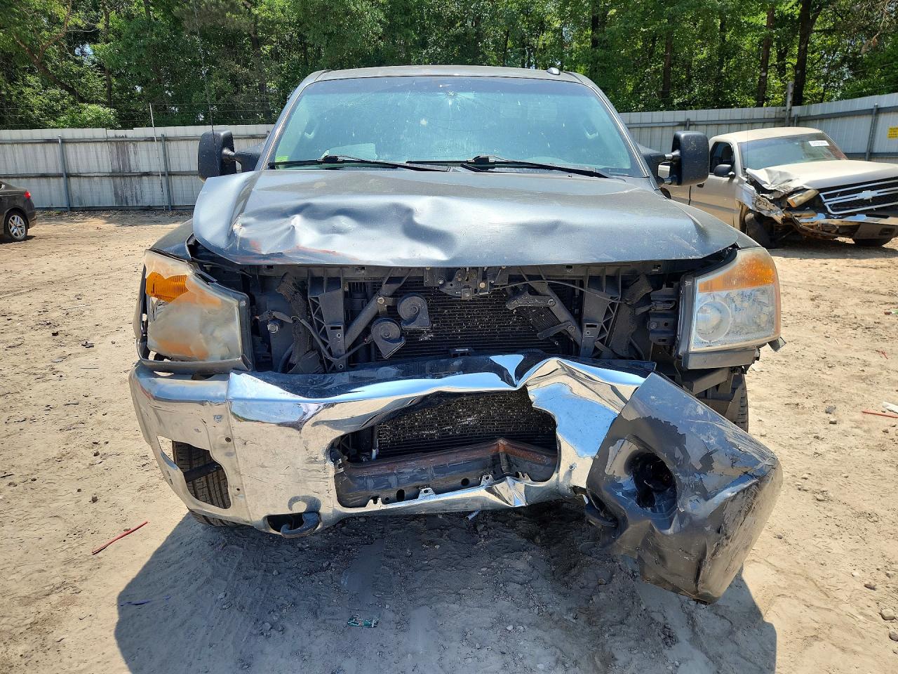 2013 Nissan Titan Gray vin: 1N6BA0ED2DN309055