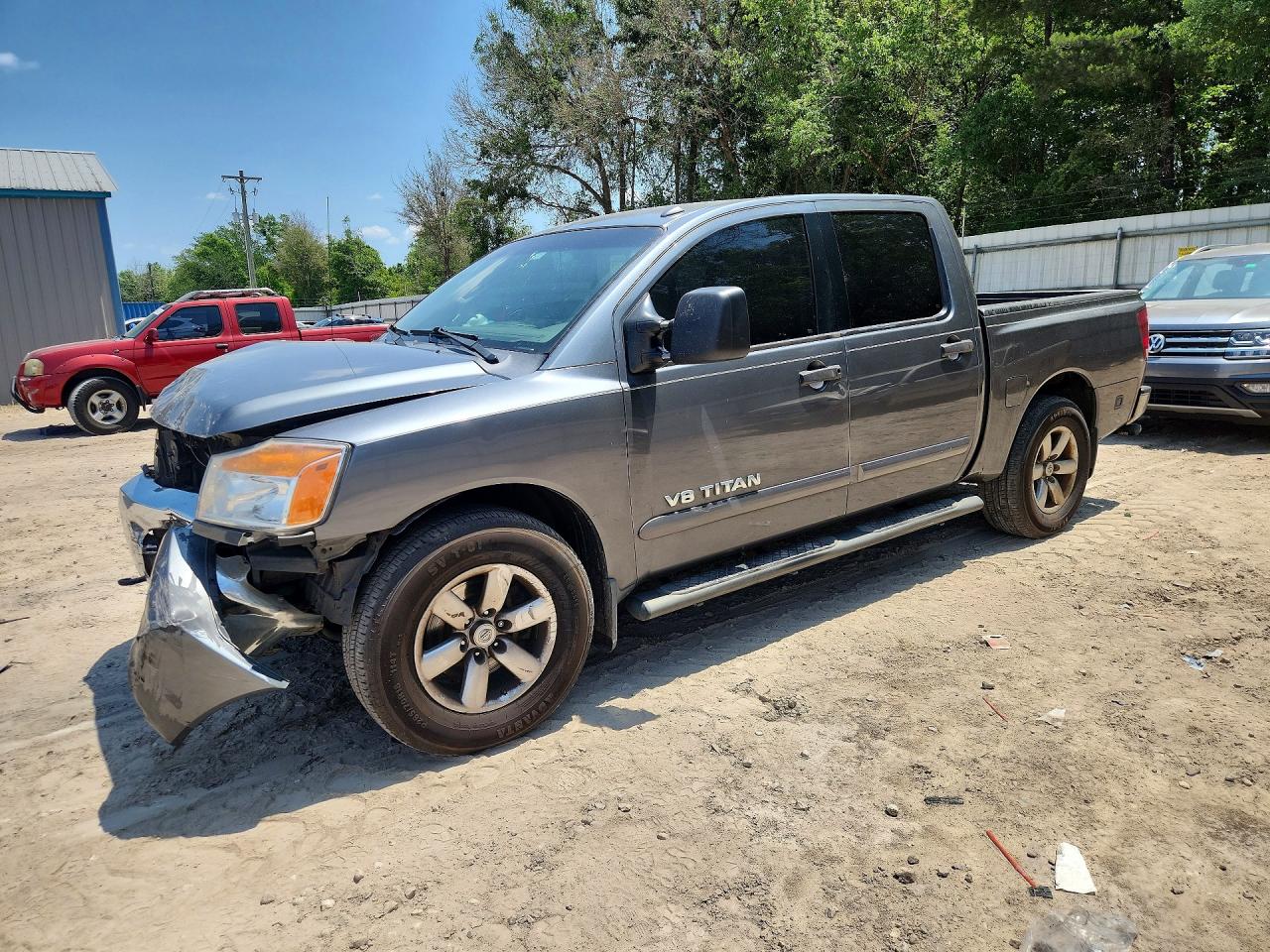 2013 Nissan Titan Gray vin: 1N6BA0ED2DN309055