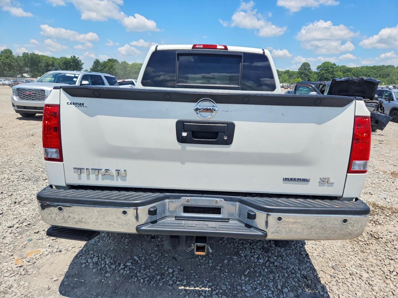 2015 Nissan Titan Sl White vin: 1N6BA0ED2FN506665