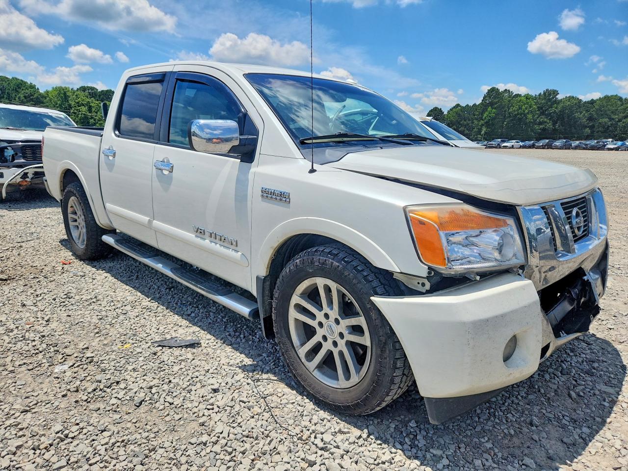 2015 Nissan Titan Sl White vin: 1N6BA0ED2FN506665