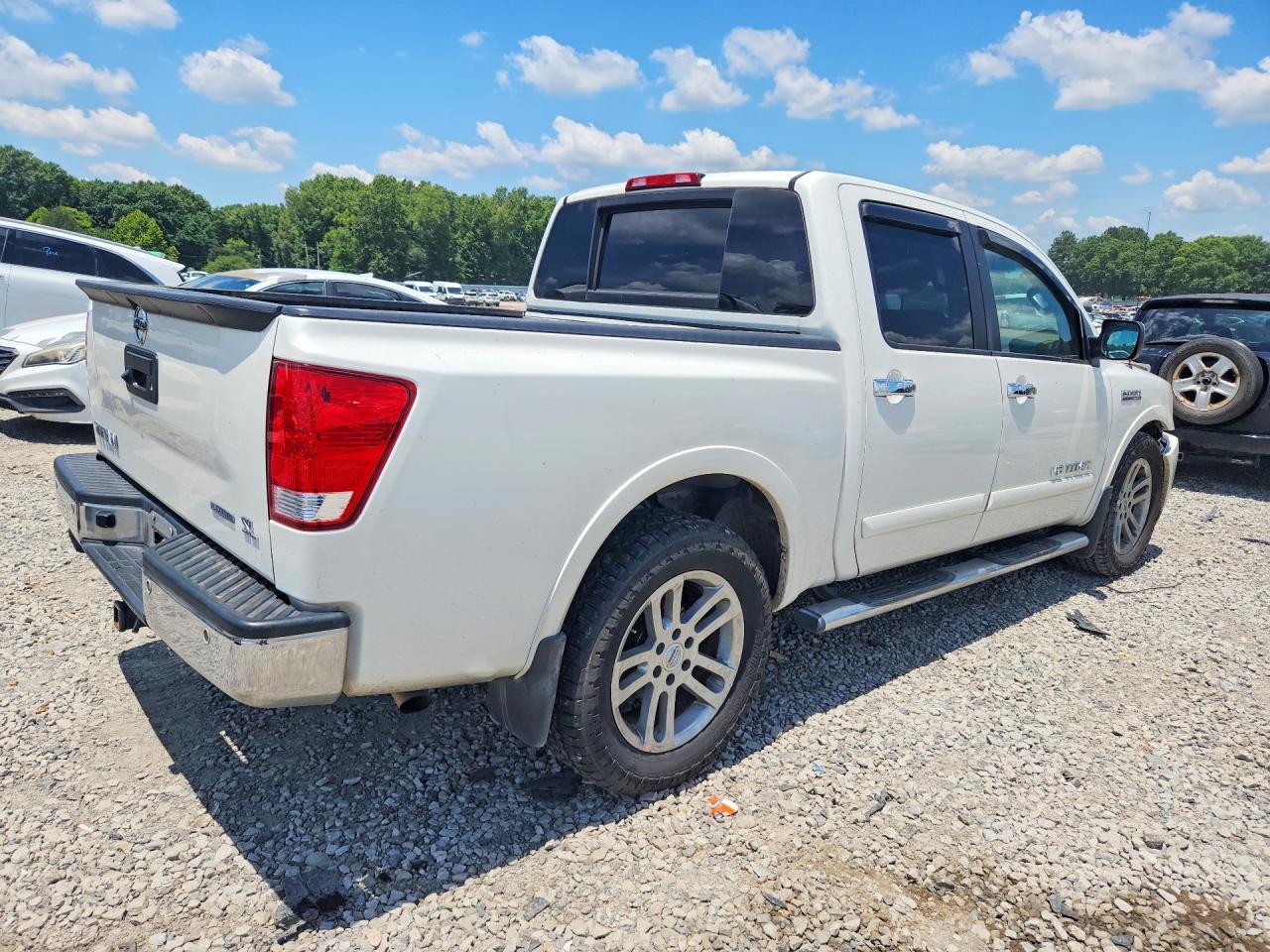 2015 Nissan Titan Sl White vin: 1N6BA0ED2FN506665
