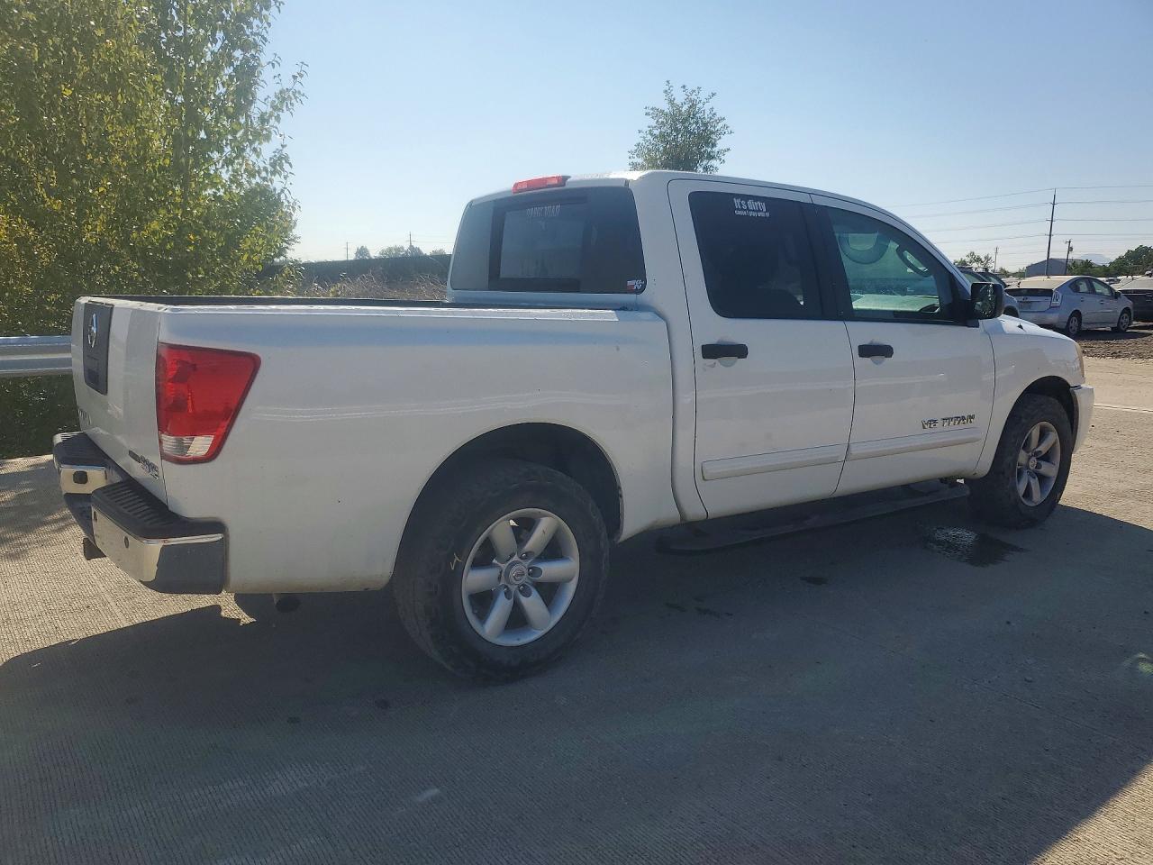 2010 Nissan Titan Se White vin: 1N6BA0ED3AN302532