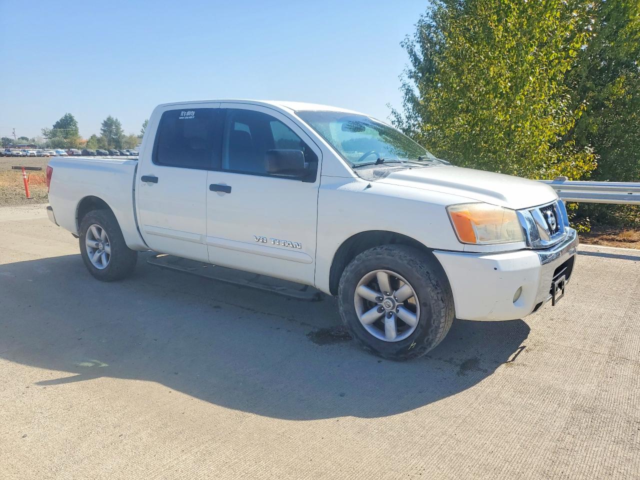 2010 Nissan Titan Se White vin: 1N6BA0ED3AN302532