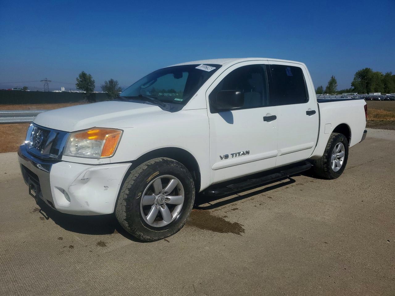 2010 Nissan Titan Se White vin: 1N6BA0ED3AN302532