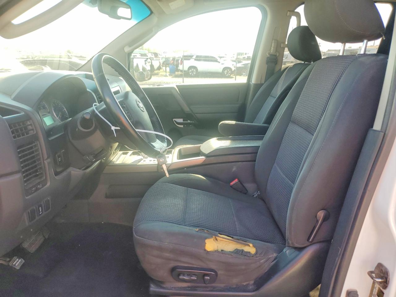 2010 Nissan Titan Se White vin: 1N6BA0ED3AN302532