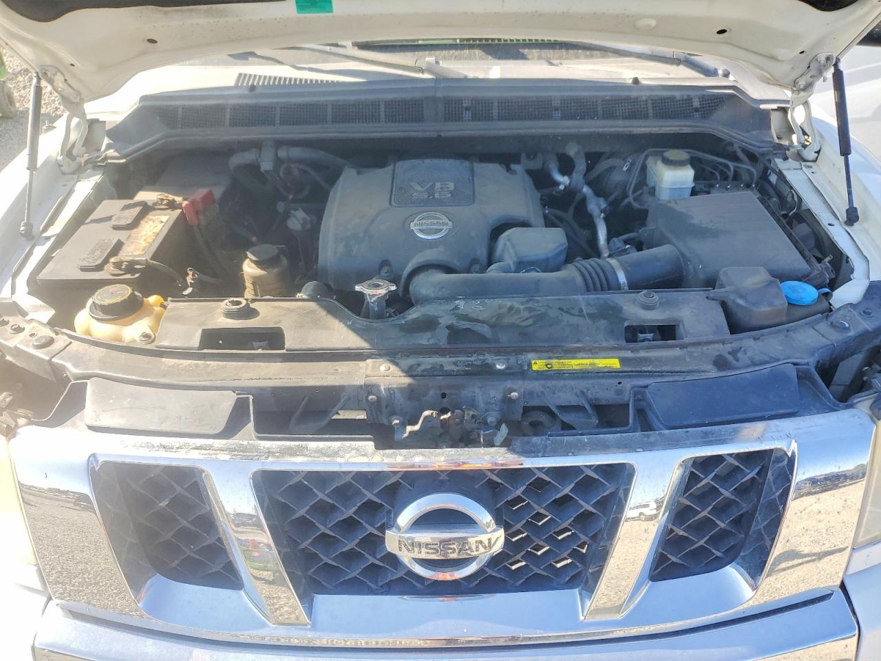 2010 Nissan Titan Se White vin: 1N6BA0ED3AN302532