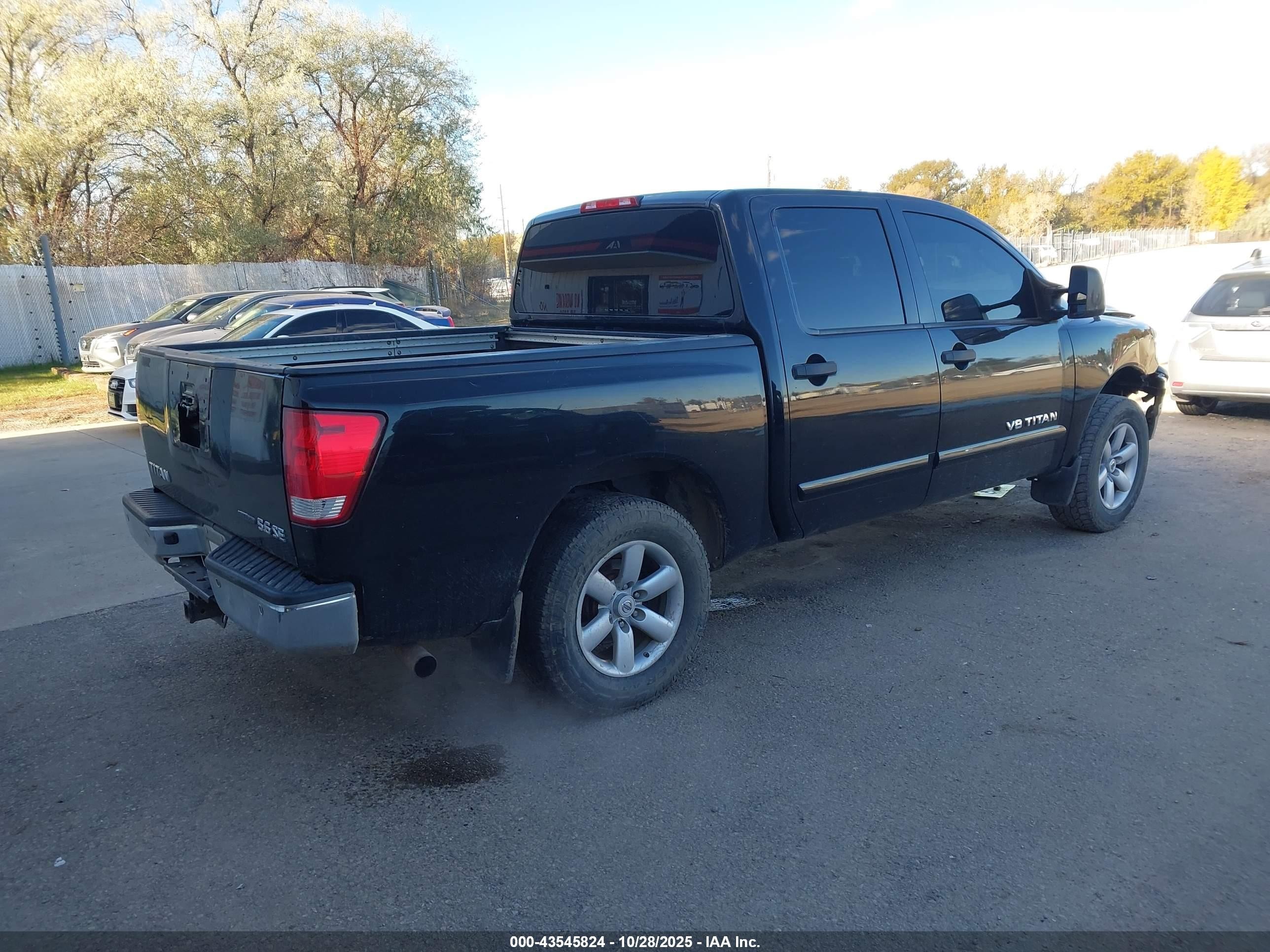 2010 Nissan Titan Se Black vin: 1N6BA0ED3AN323235