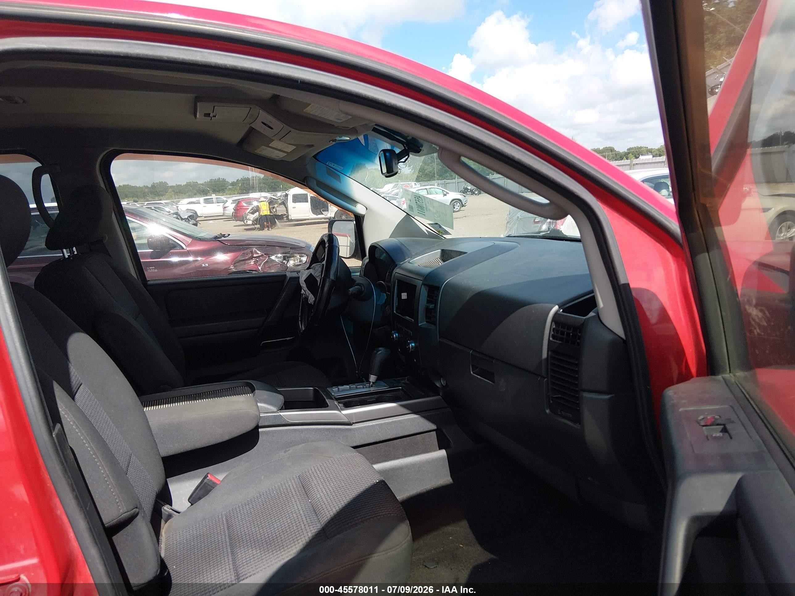 2011 Nissan Titan Sv Red vin: 1N6BA0ED3BN313192