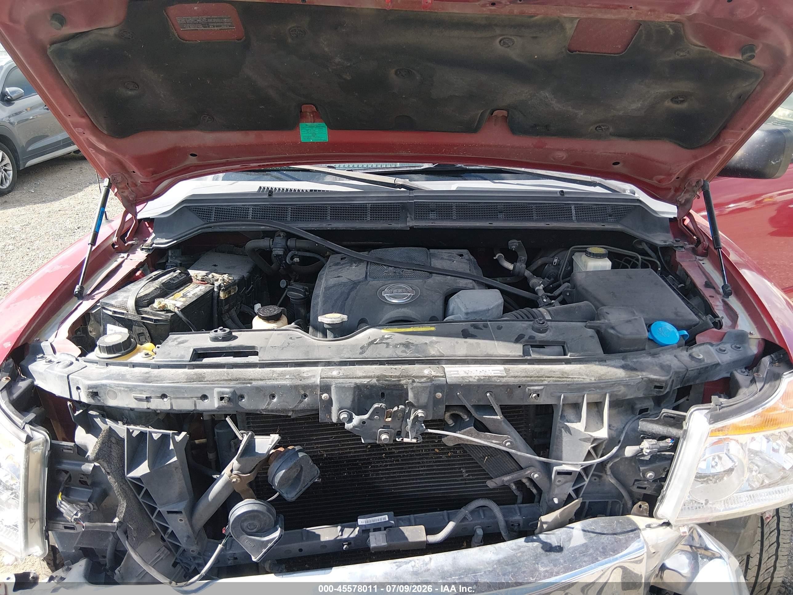 2011 Nissan Titan Sv Red vin: 1N6BA0ED3BN313192