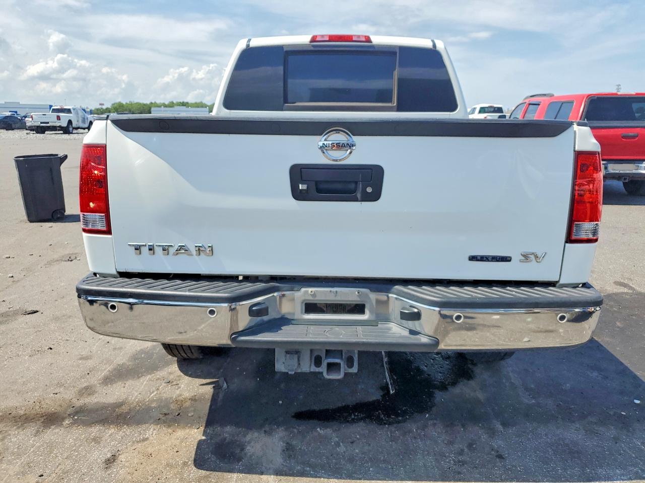 2014 Nissan Titan Sv White vin: 1N6BA0ED3EN504387