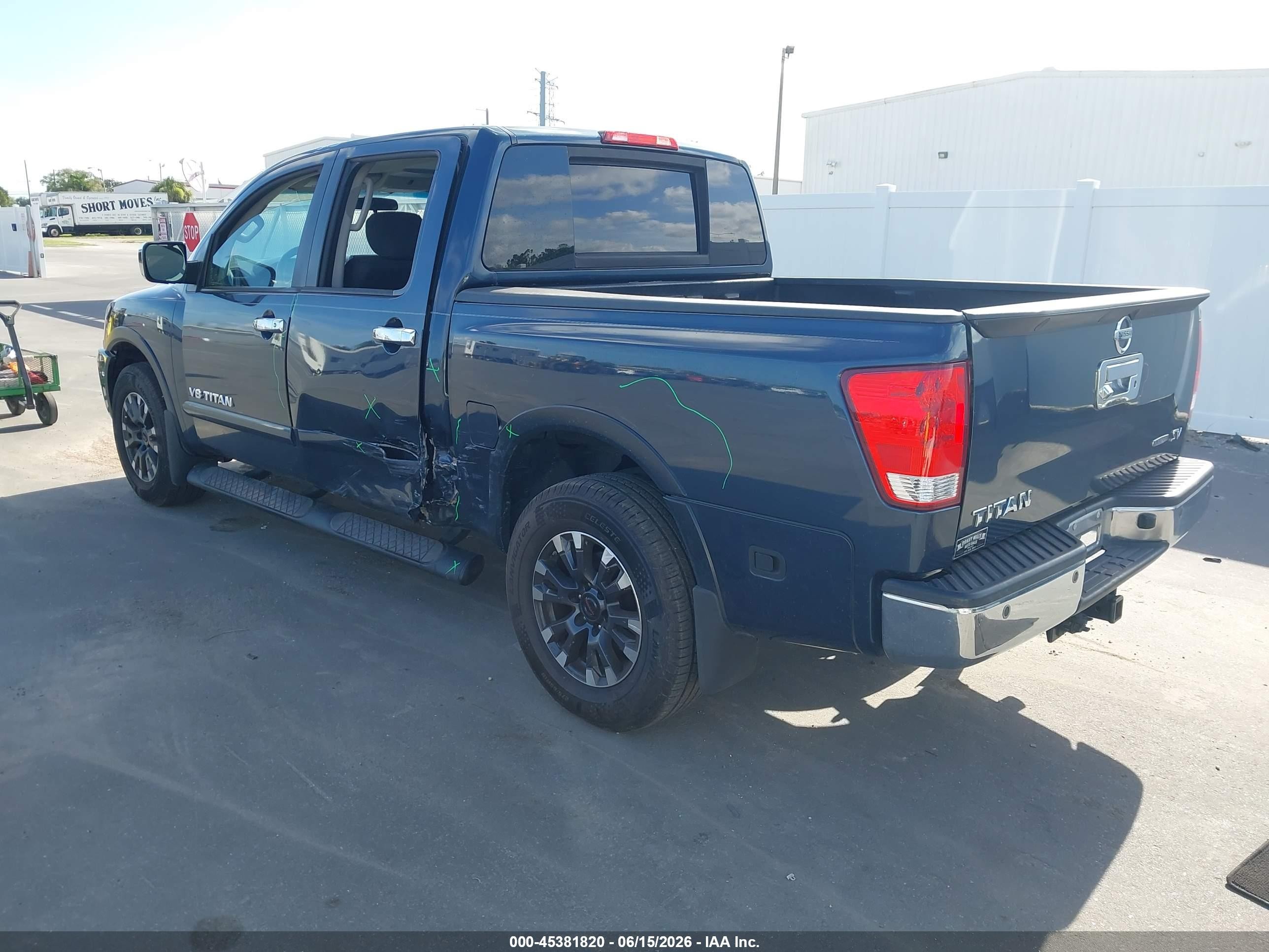 2015 Nissan Titan Sv Blue vin: 1N6BA0ED3FN511082