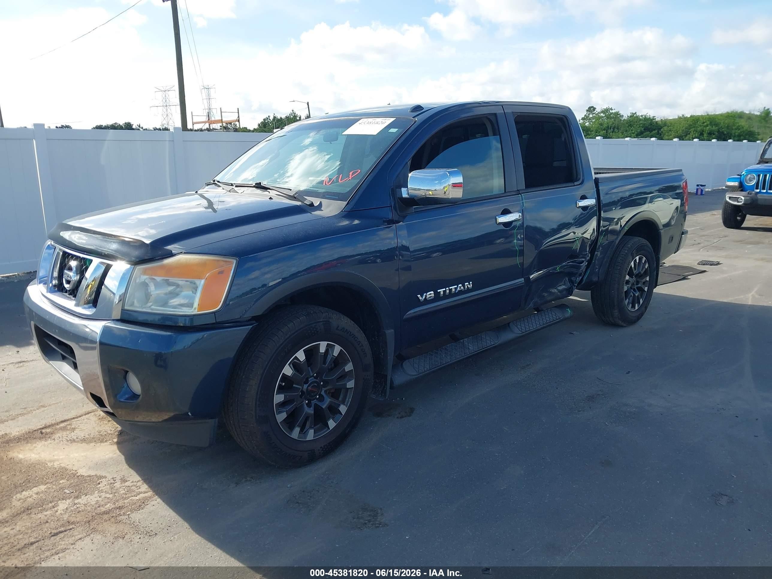 2015 Nissan Titan Sv Blue vin: 1N6BA0ED3FN511082