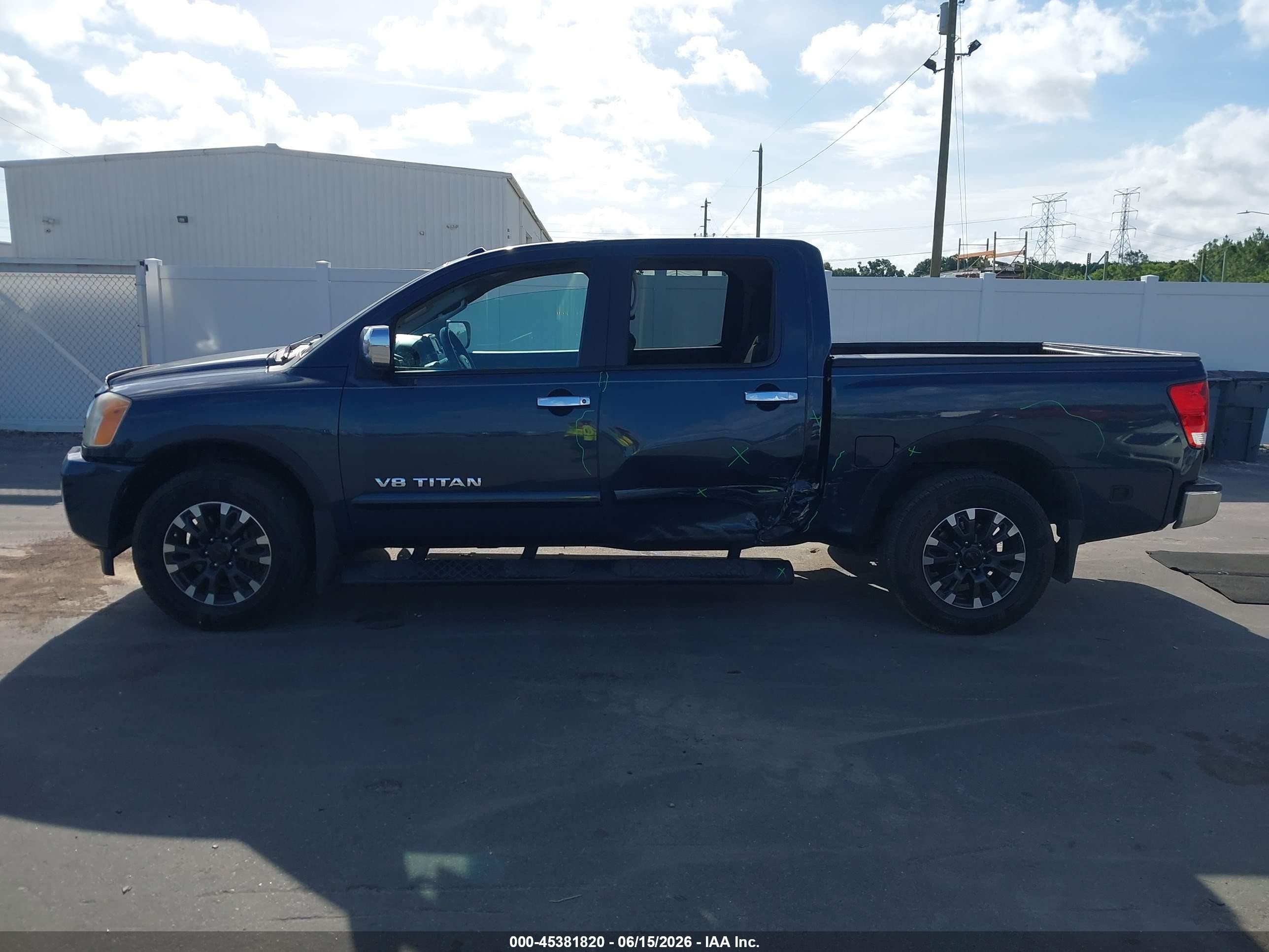 2015 Nissan Titan Sv Blue vin: 1N6BA0ED3FN511082