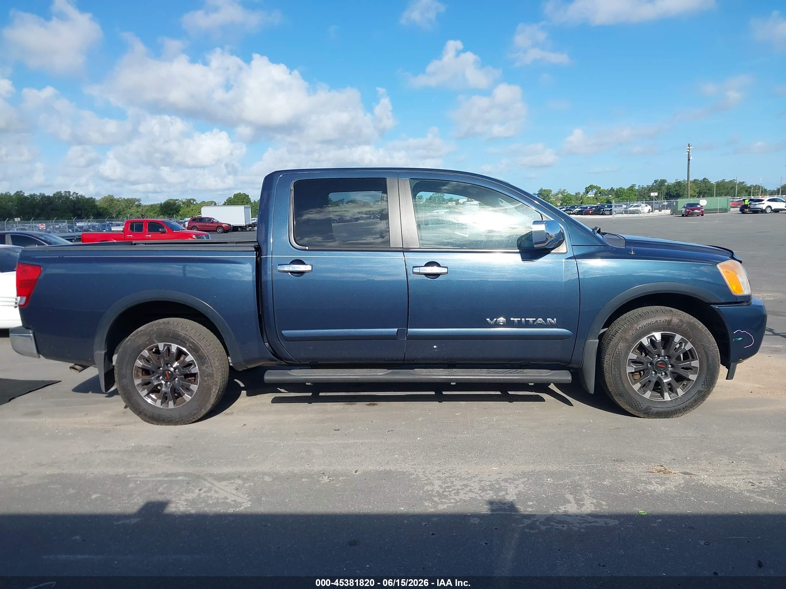 2015 Nissan Titan Sv Blue vin: 1N6BA0ED3FN511082