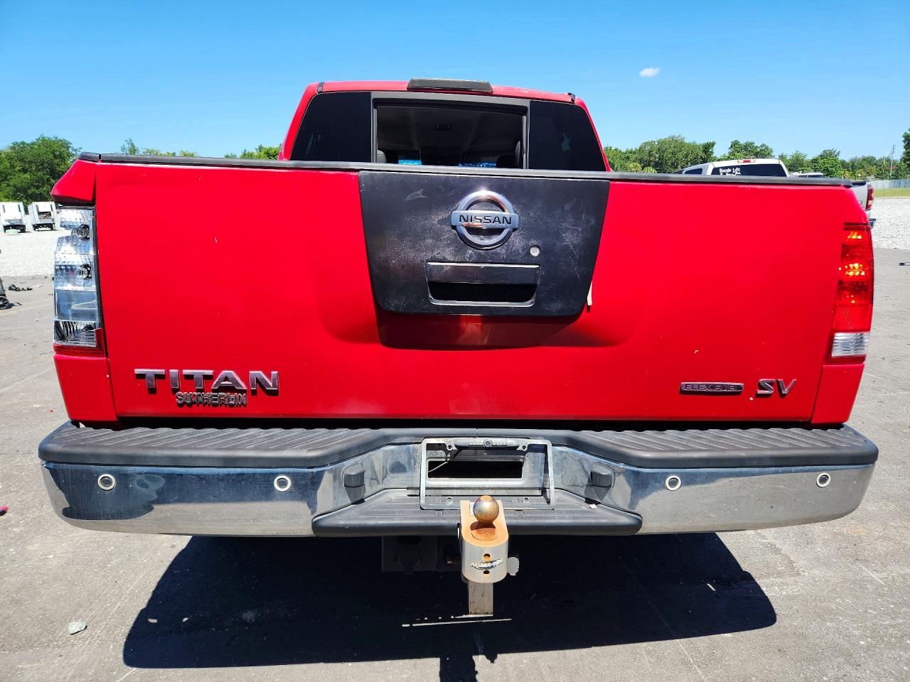 2011 Nissan Titan Sv Red vin: 1N6BA0ED4BN318269