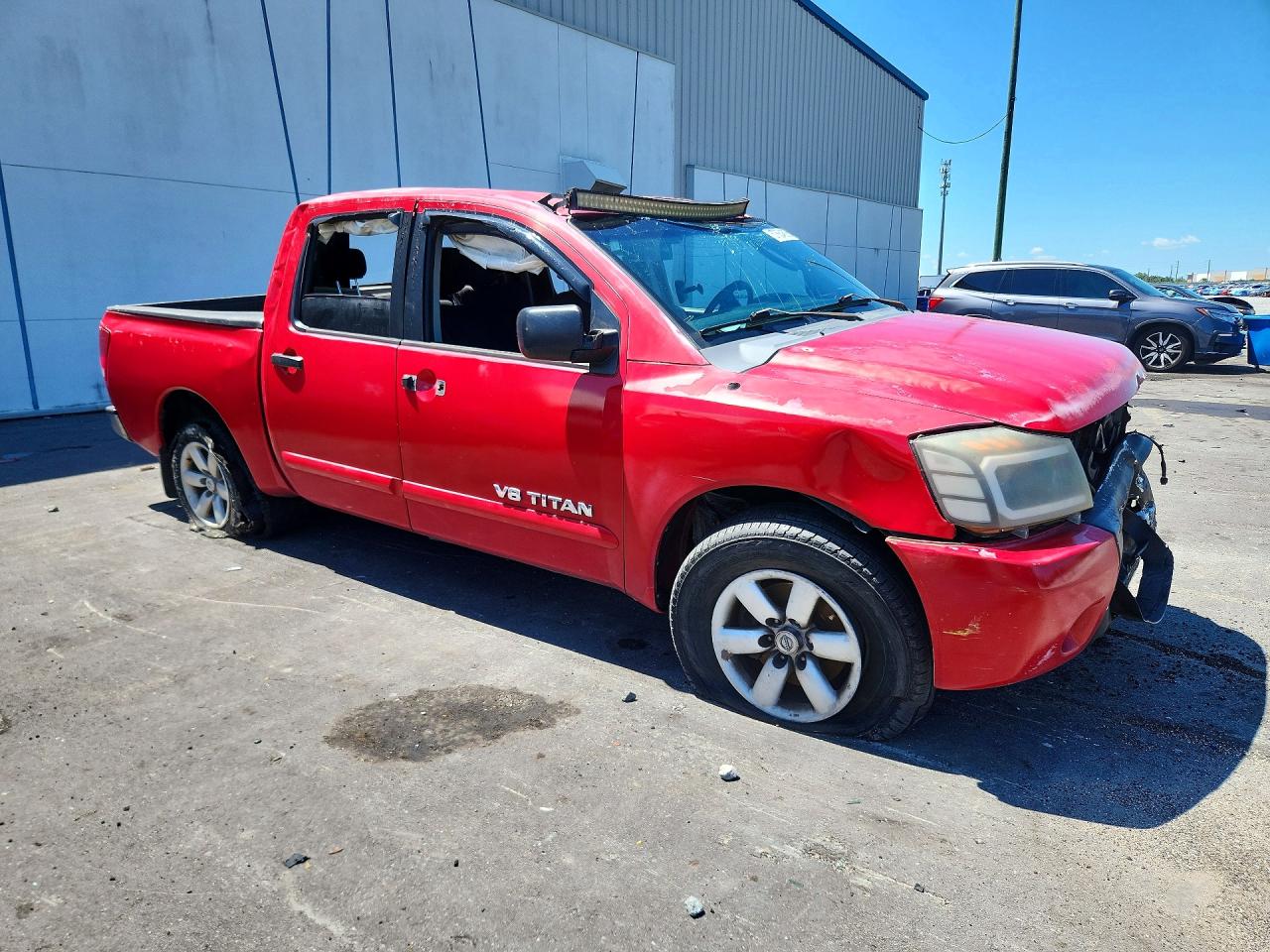2011 Nissan Titan Sv Red vin: 1N6BA0ED4BN318269