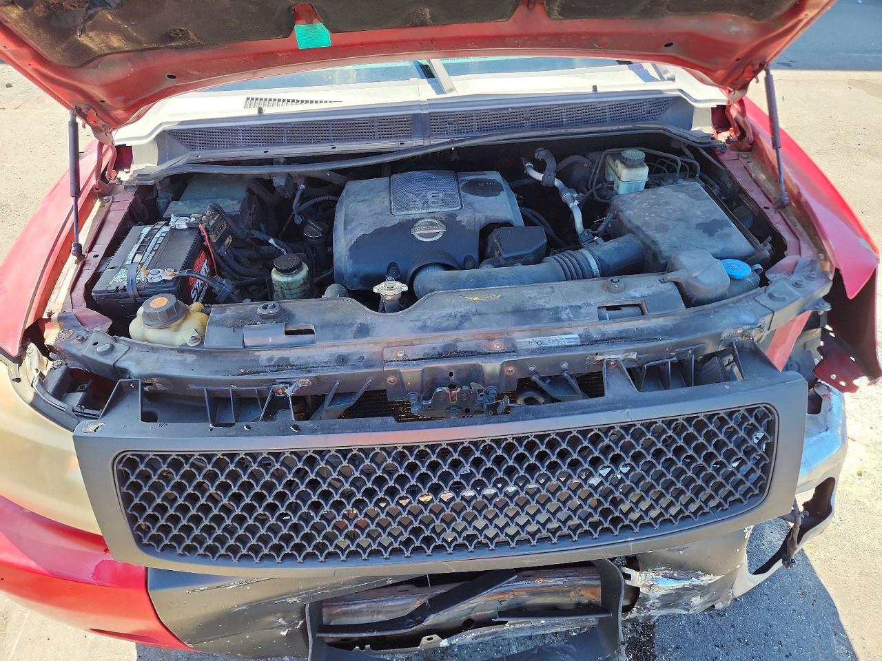 2011 Nissan Titan Sv Red vin: 1N6BA0ED4BN318269