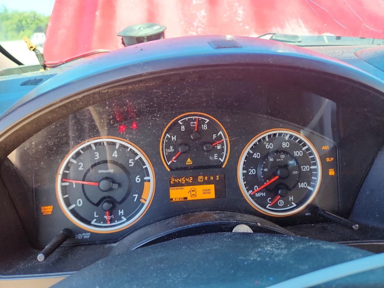 2011 Nissan Titan Sv Red vin: 1N6BA0ED4BN318269