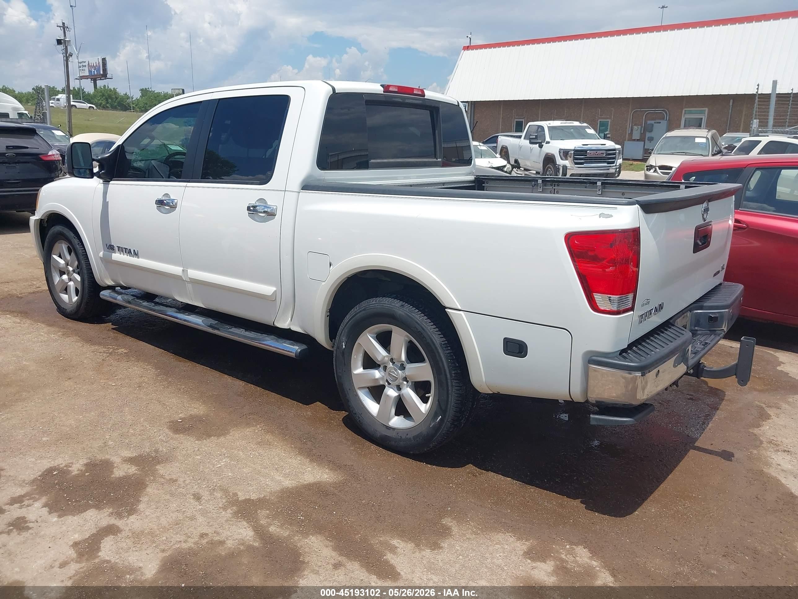 2014 Nissan Titan Sl White vin: 1N6BA0ED4EN516483