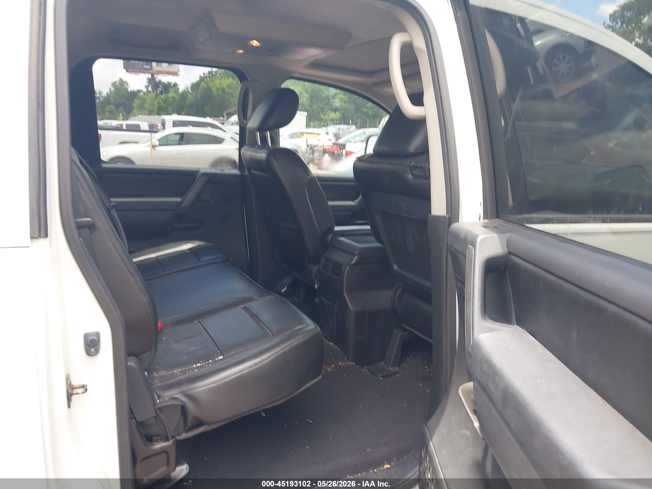 2014 Nissan Titan Sl White vin: 1N6BA0ED4EN516483