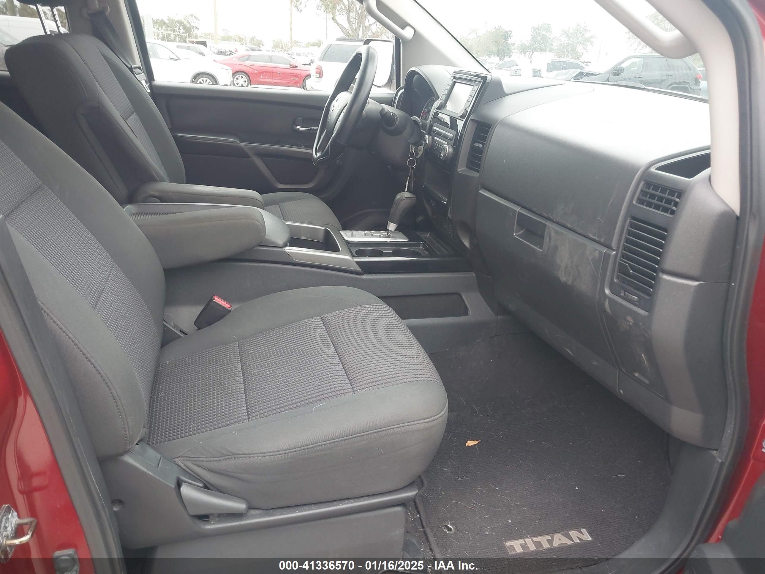 2015 Nissan Titan Sv Red vin: 1N6BA0ED4FN505873