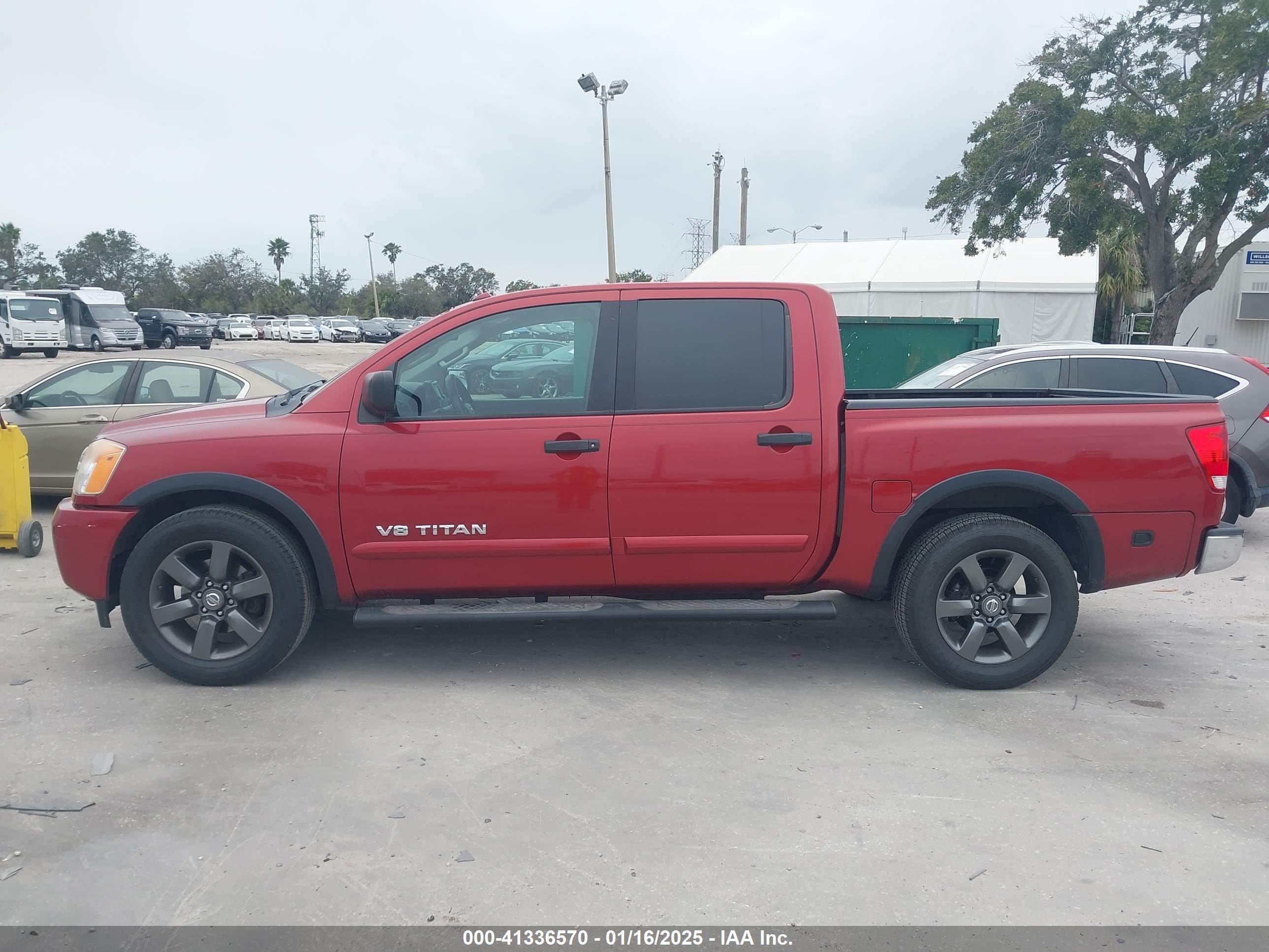 2015 Nissan Titan Sv Red vin: 1N6BA0ED4FN505873
