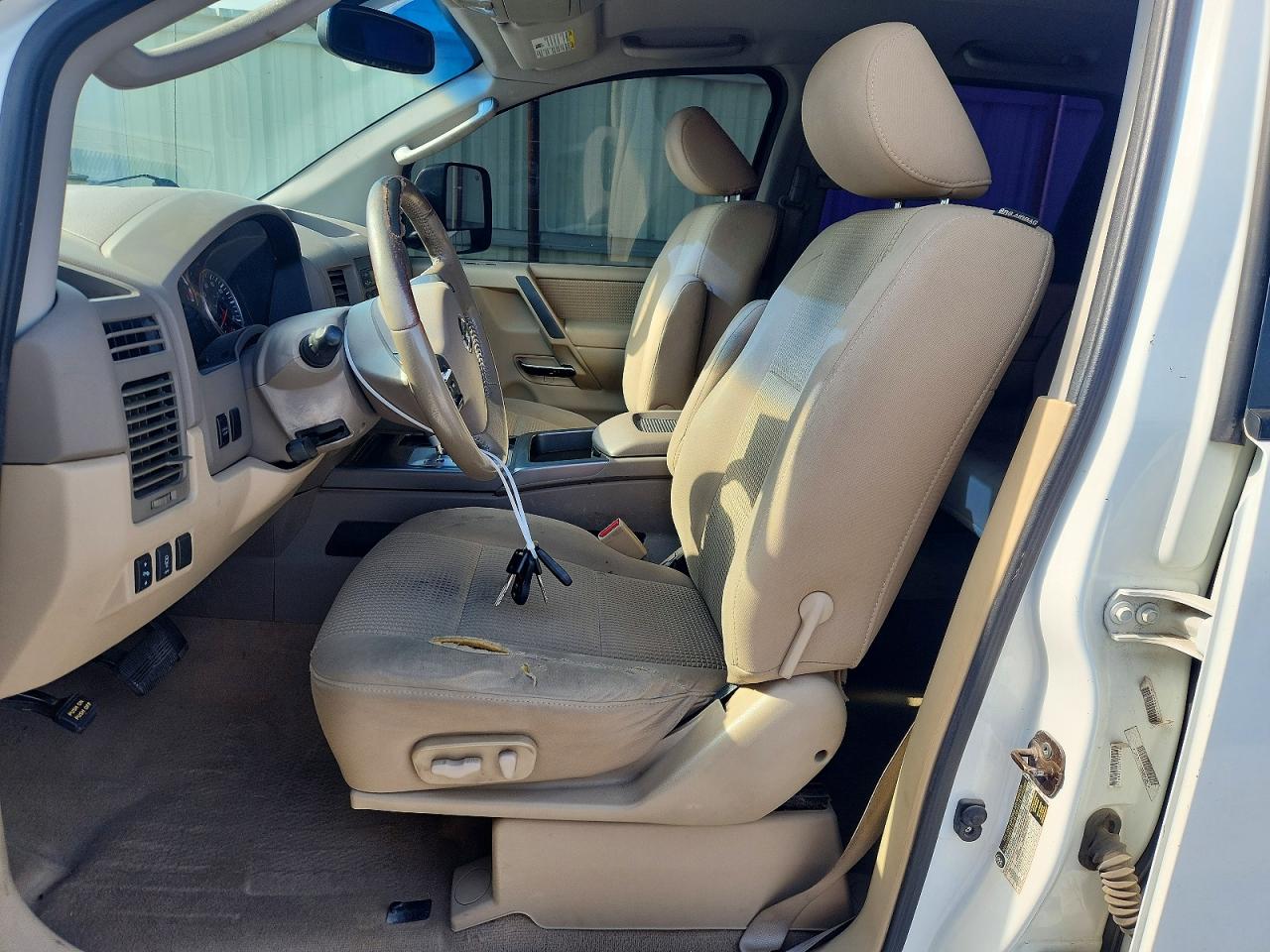 2011 Nissan Titan Sv White vin: 1N6BA0ED5BN314134