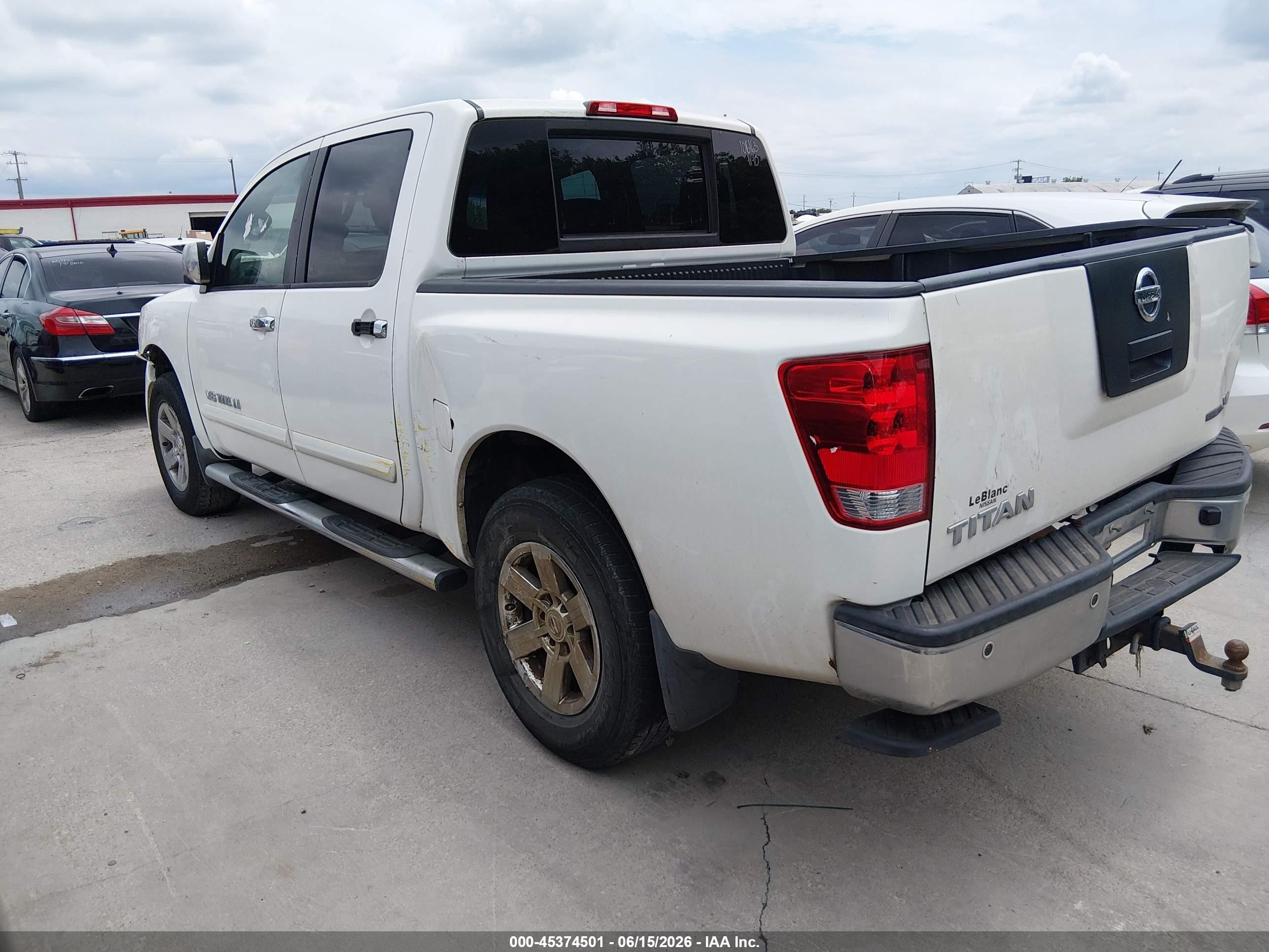 2012 Nissan Titan Sv White vin: 1N6BA0ED5CN302535