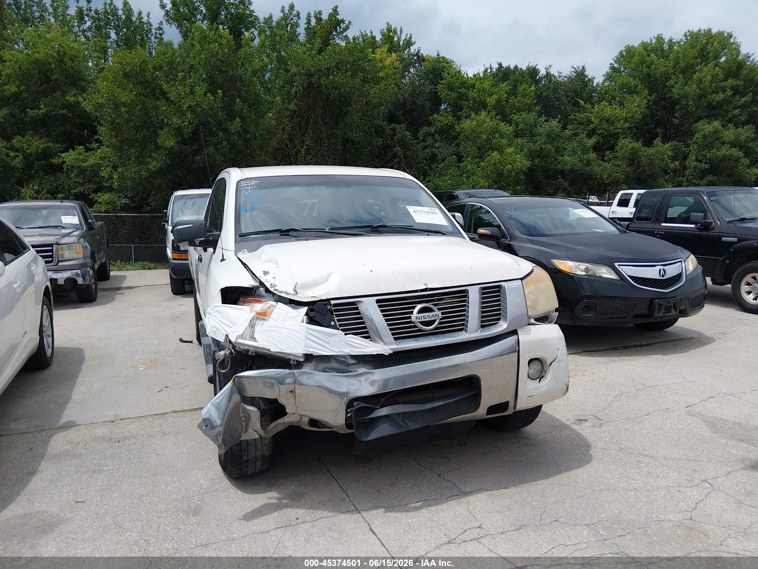 2012 Nissan Titan Sv White vin: 1N6BA0ED5CN302535