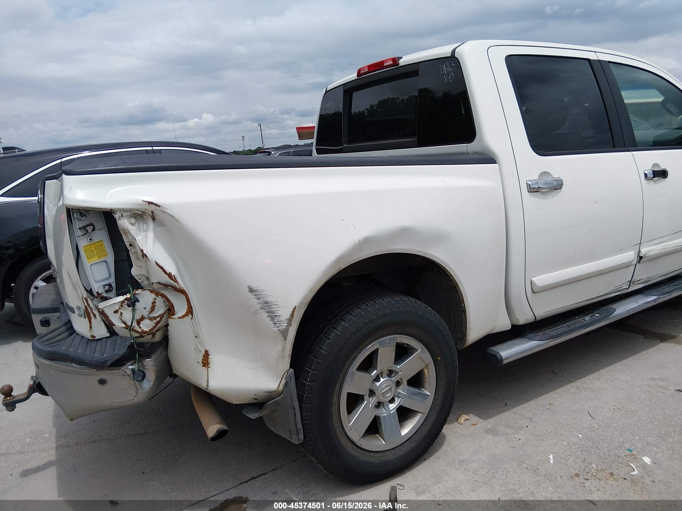 2012 Nissan Titan Sv White vin: 1N6BA0ED5CN302535