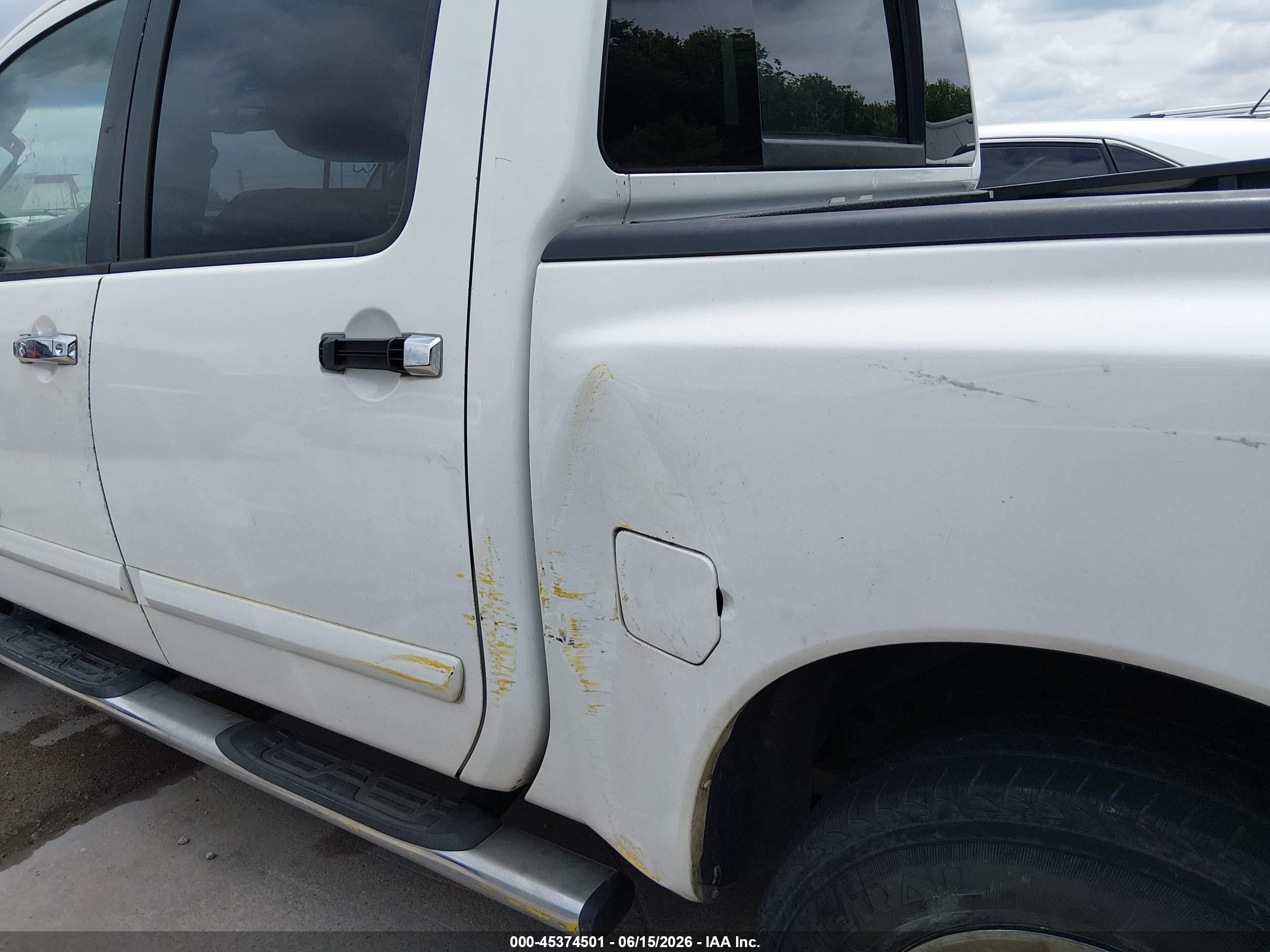 2012 Nissan Titan Sv White vin: 1N6BA0ED5CN302535