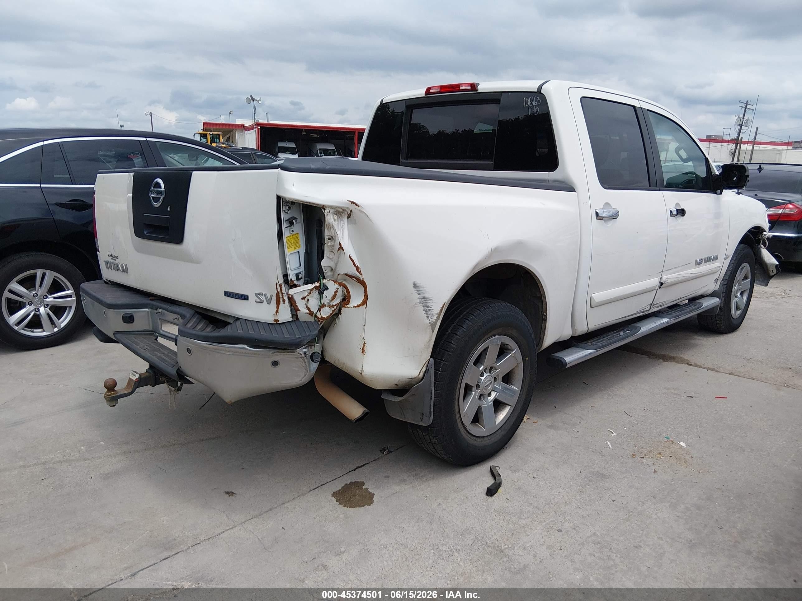 2012 Nissan Titan Sv White vin: 1N6BA0ED5CN302535