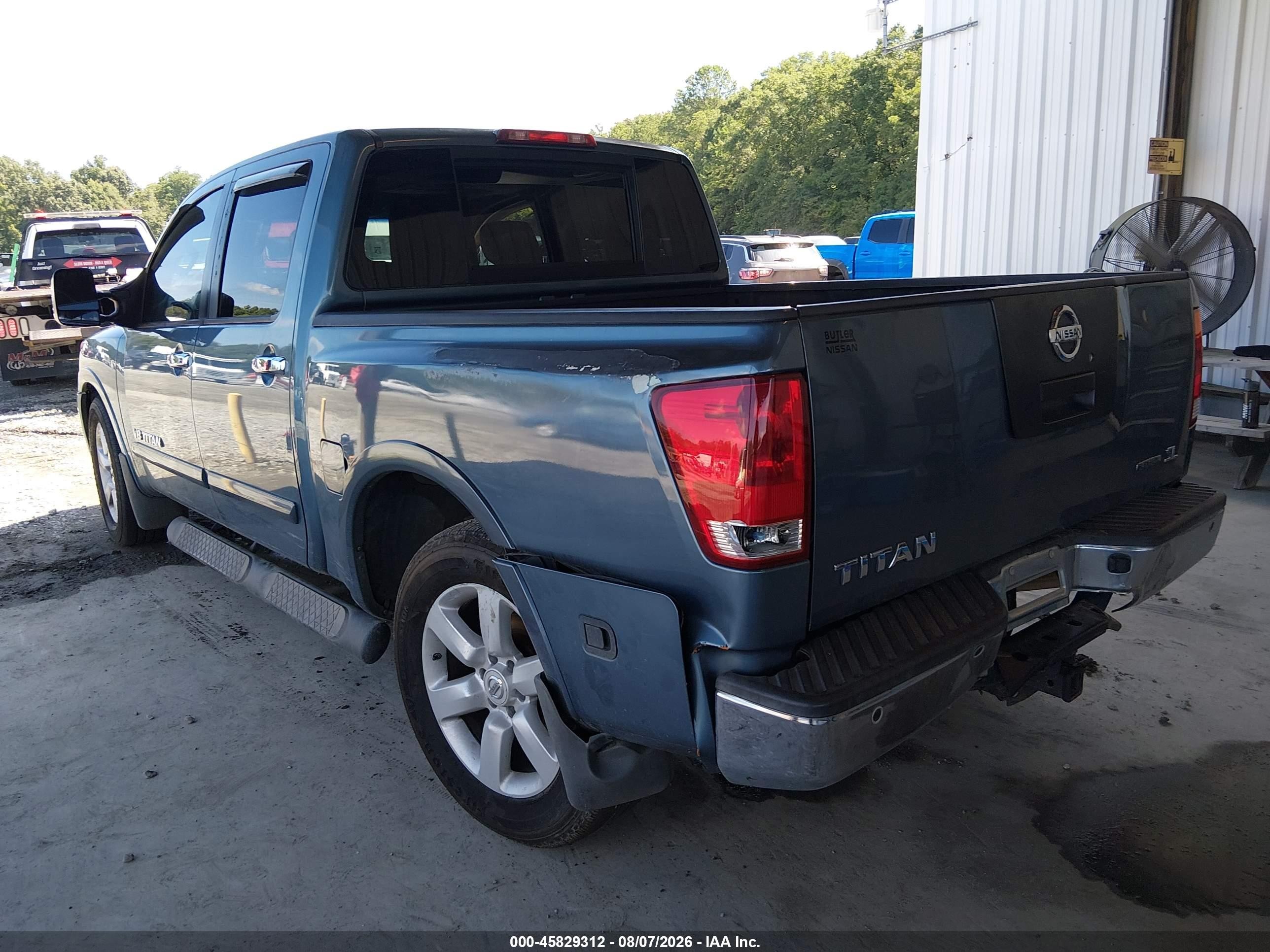 2012 Nissan Titan Sl Blue vin: 1N6BA0ED5CN317102