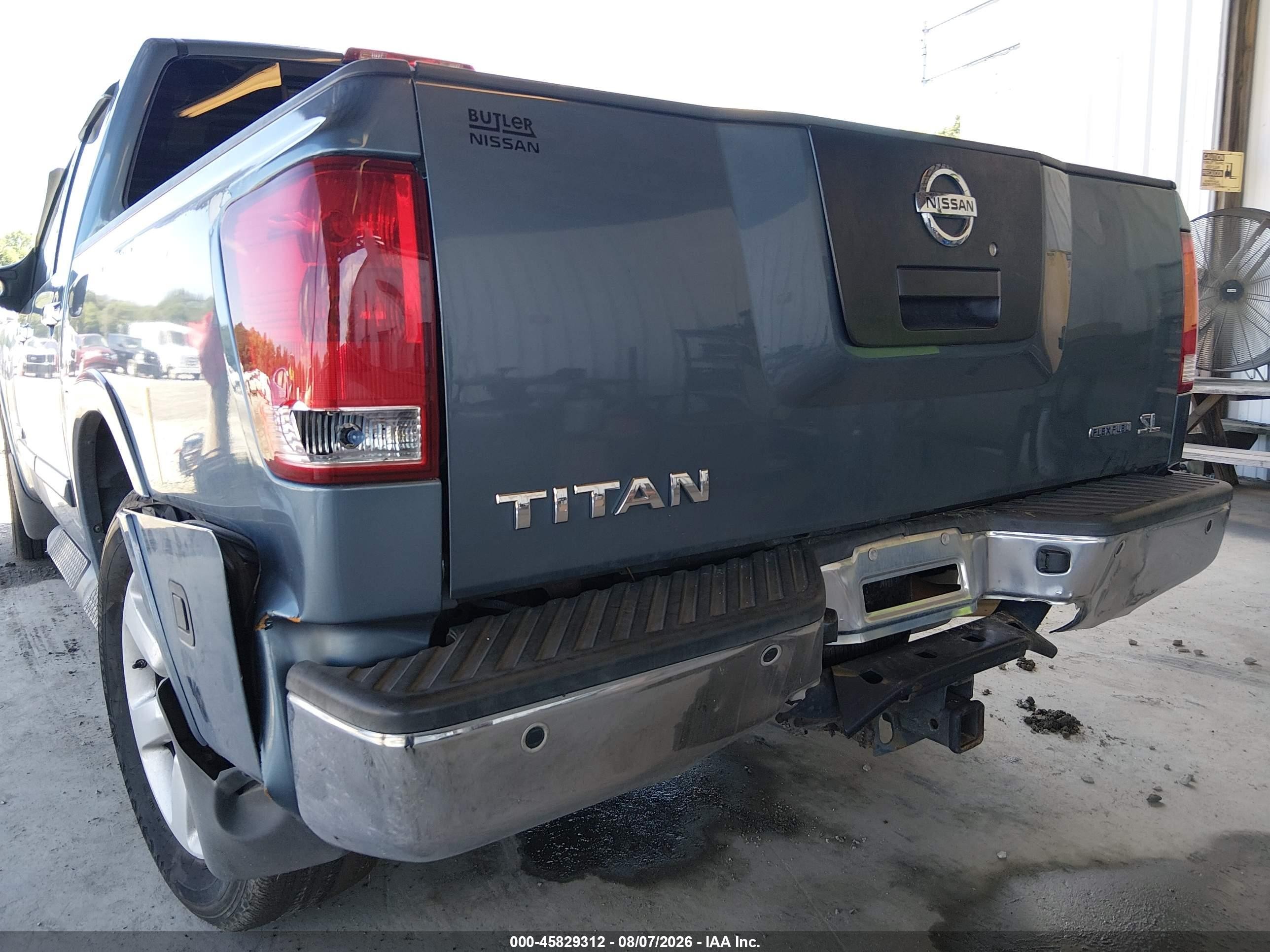 2012 Nissan Titan Sl Blue vin: 1N6BA0ED5CN317102