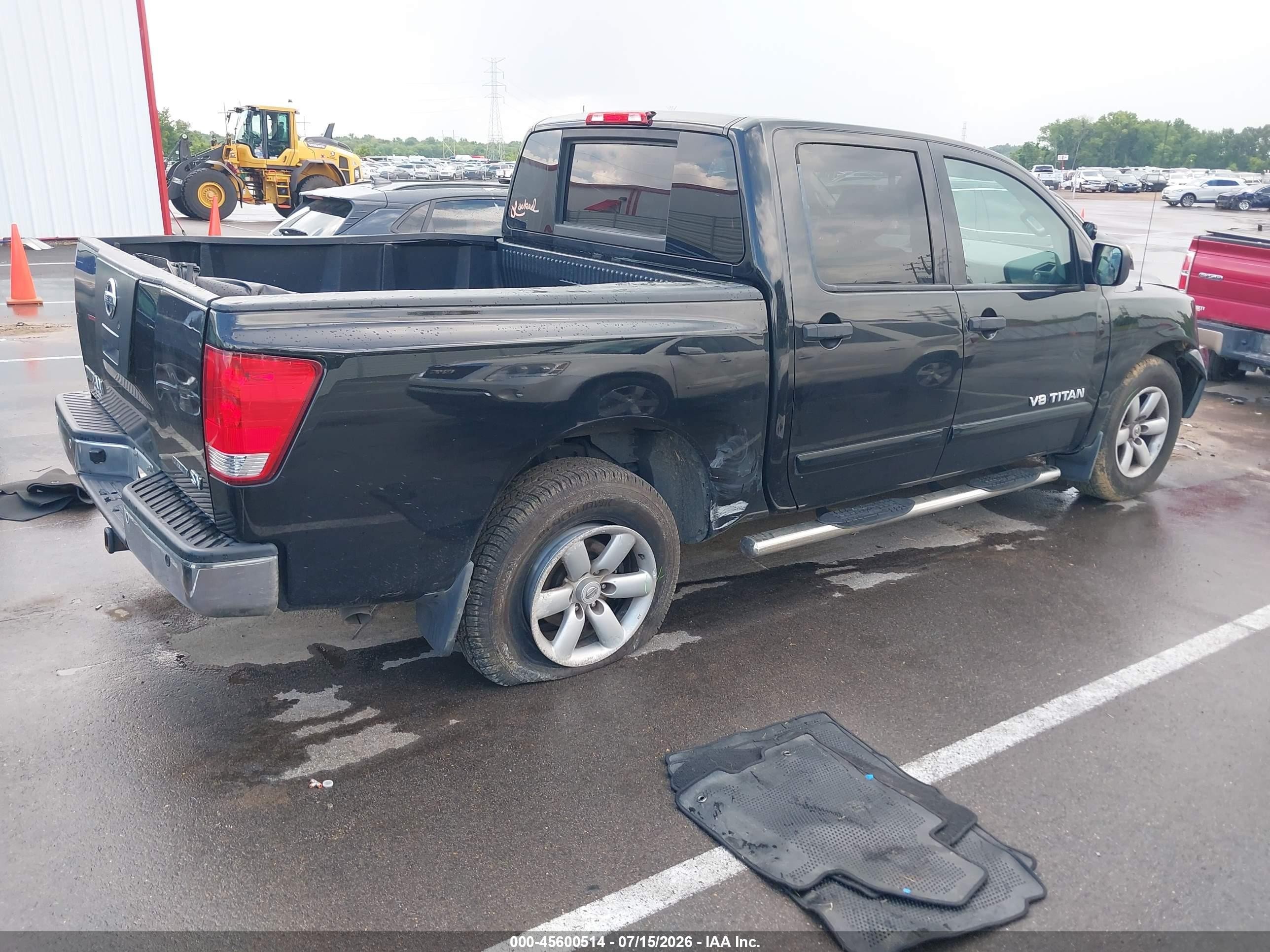 2012 Nissan Titan Sv Black vin: 1N6BA0ED5CN321439