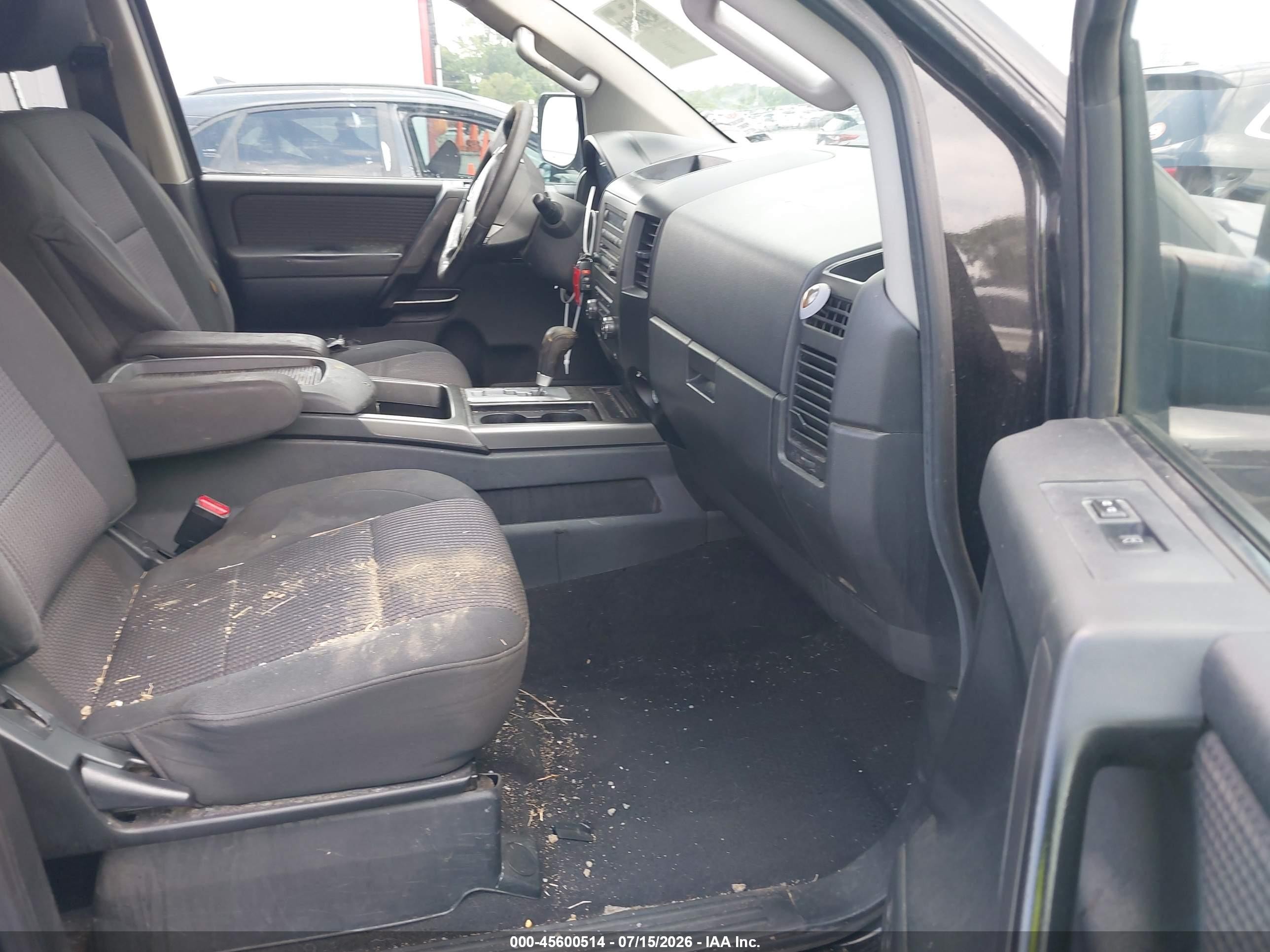 2012 Nissan Titan Sv Black vin: 1N6BA0ED5CN321439