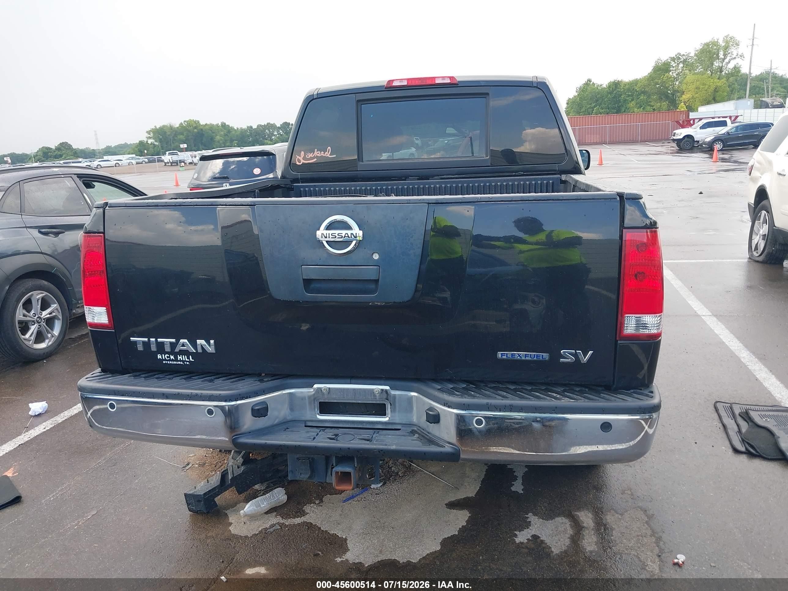 2012 Nissan Titan Sv Black vin: 1N6BA0ED5CN321439