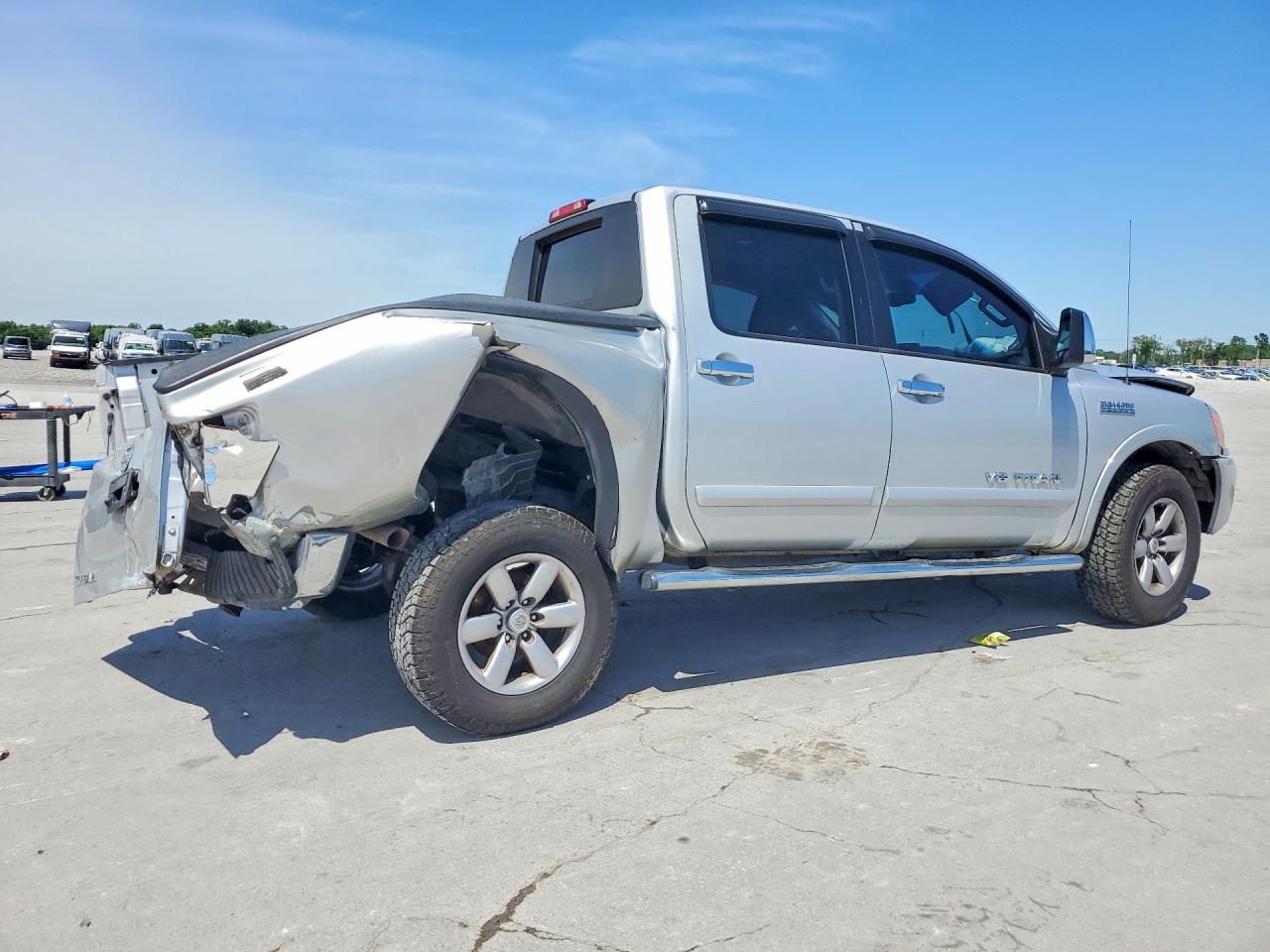 2013 Nissan Titan Sv Silver vin: 1N6BA0ED5DN301726