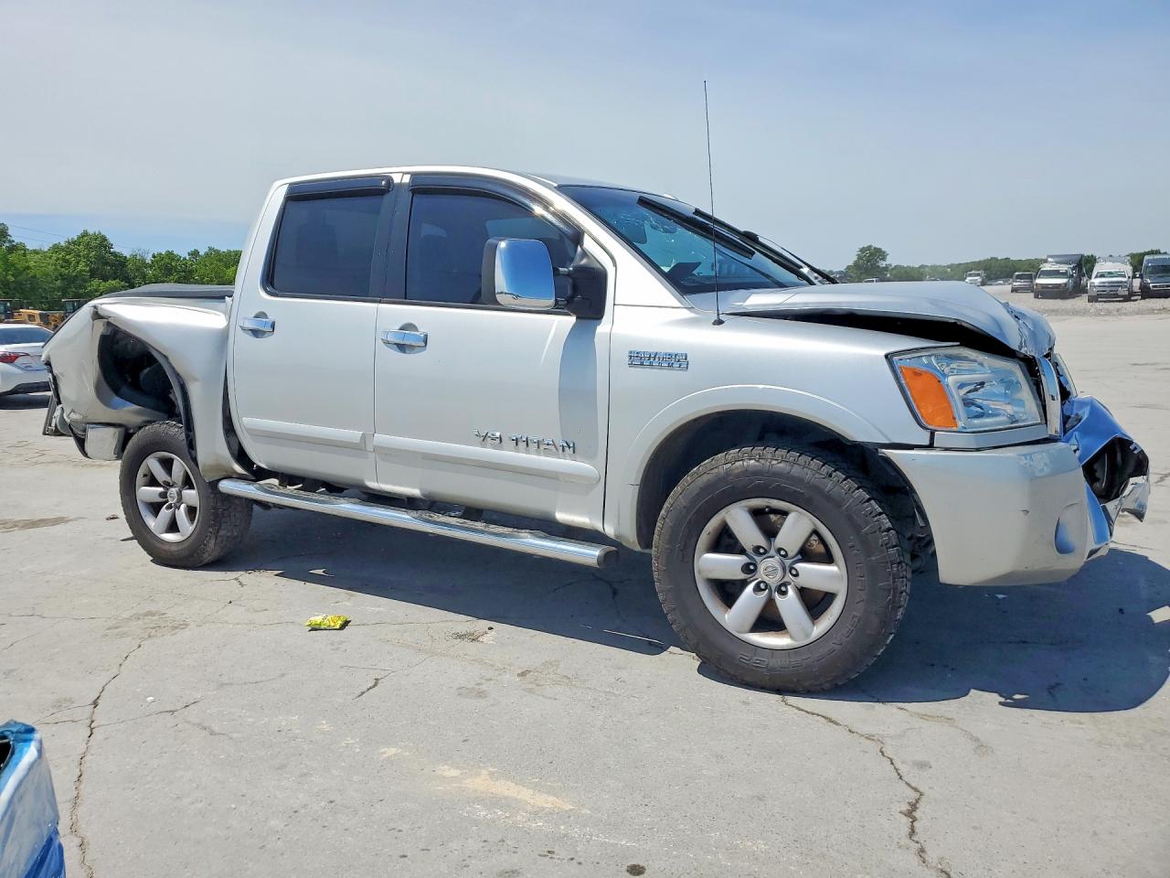 2013 Nissan Titan Sv Silver vin: 1N6BA0ED5DN301726
