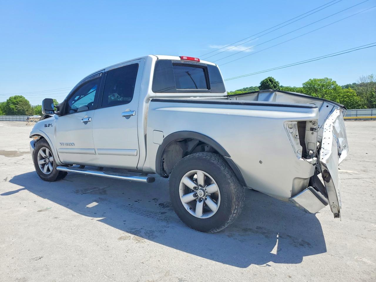 2013 Nissan Titan Sv Silver vin: 1N6BA0ED5DN301726